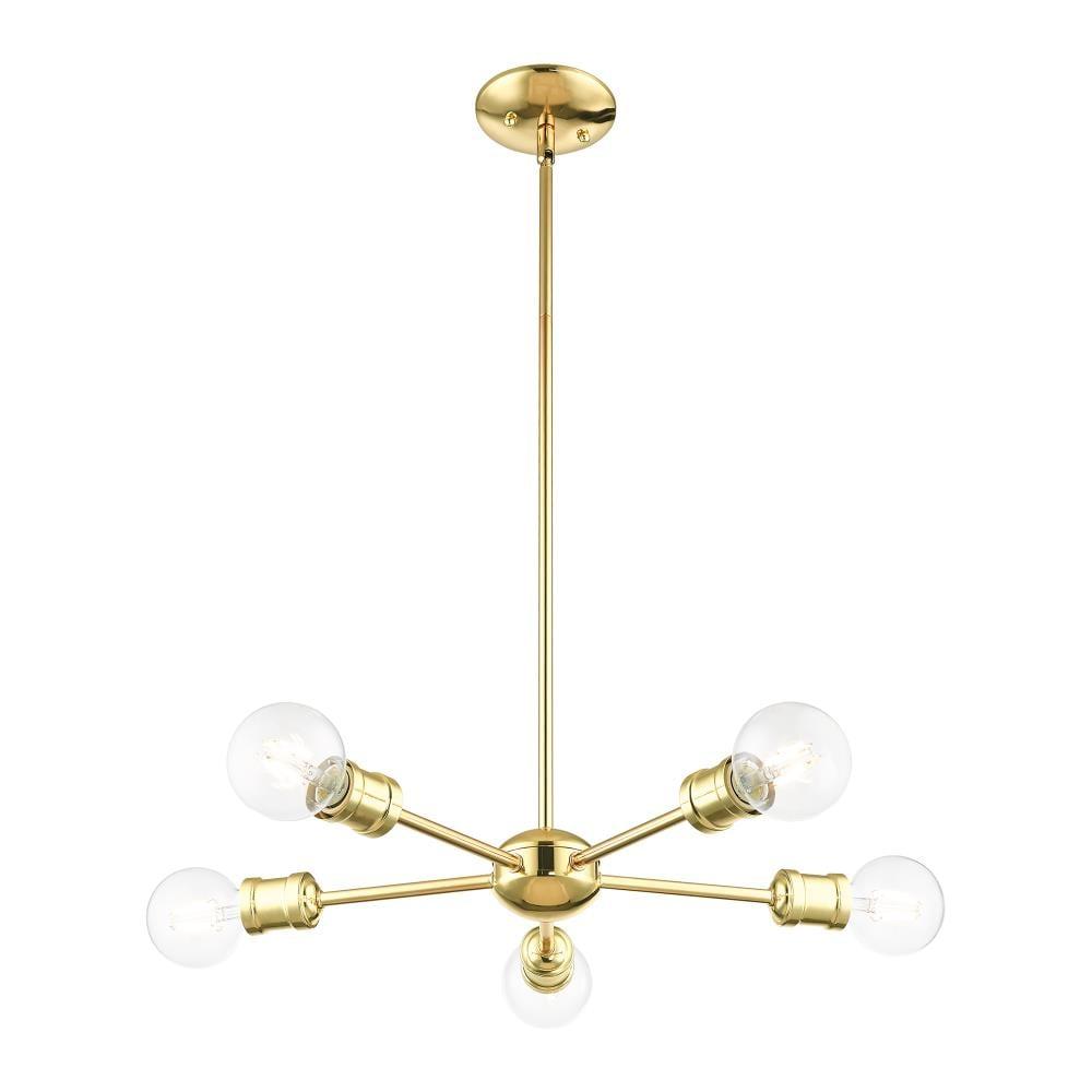 Lansdale Polished Brass 5-Light Sputnik Chandelier