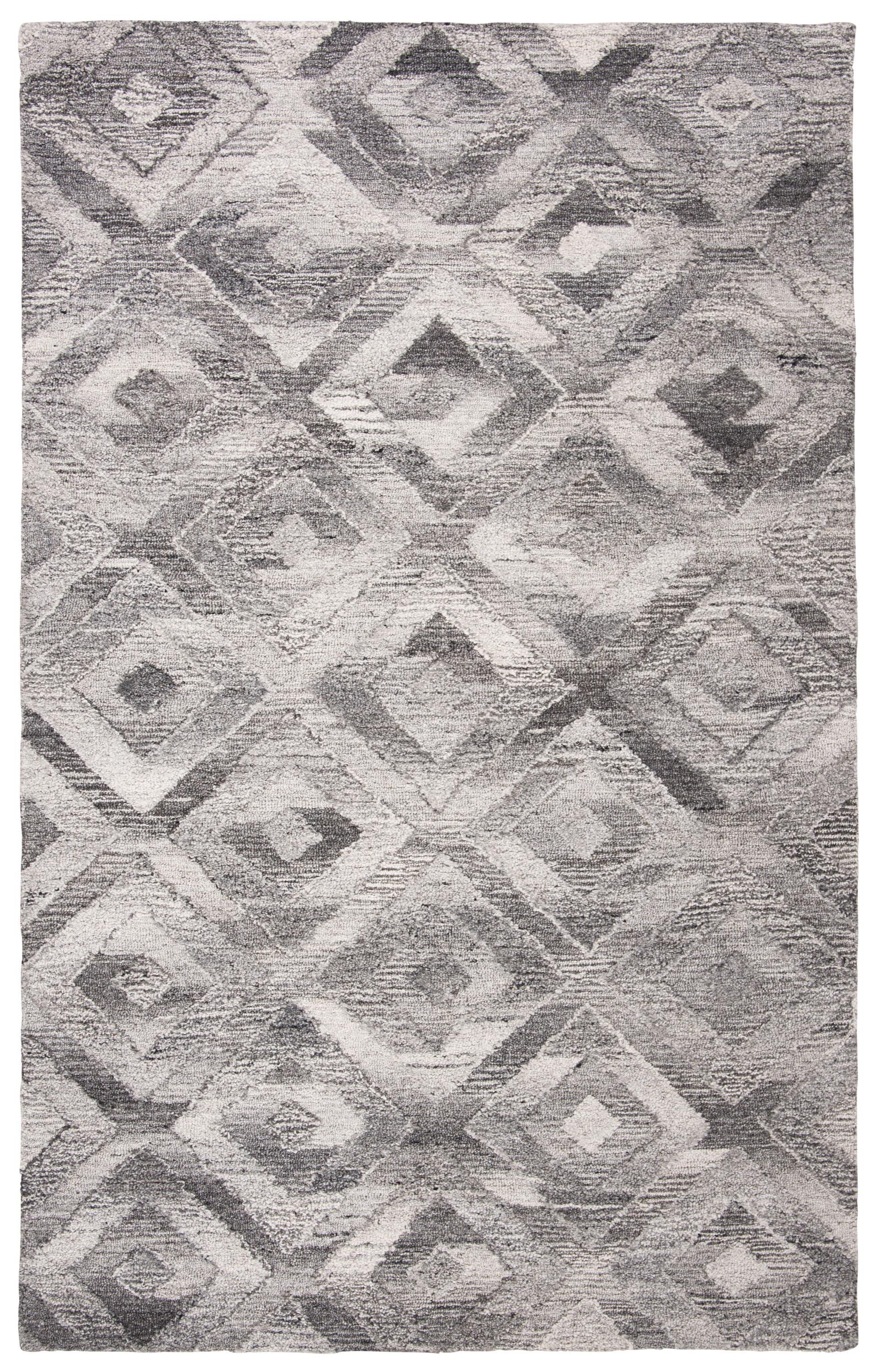 Abstract ABT635 Hand Tufted Area Rug - Grey - 6'x9' - Safavieh.