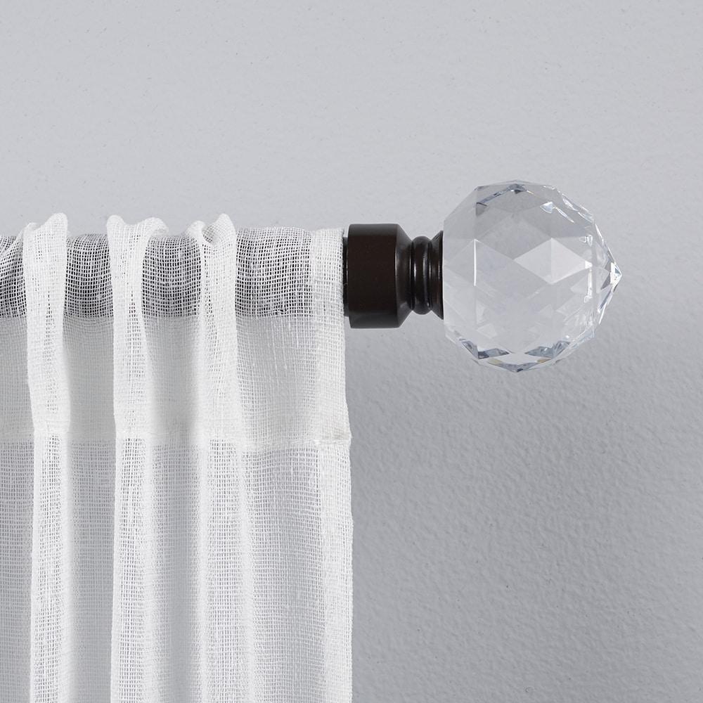 Amalgamated Textiles EXCLUSIVE HOME Crystal Ball 1" Curtain Rod and Finial Set