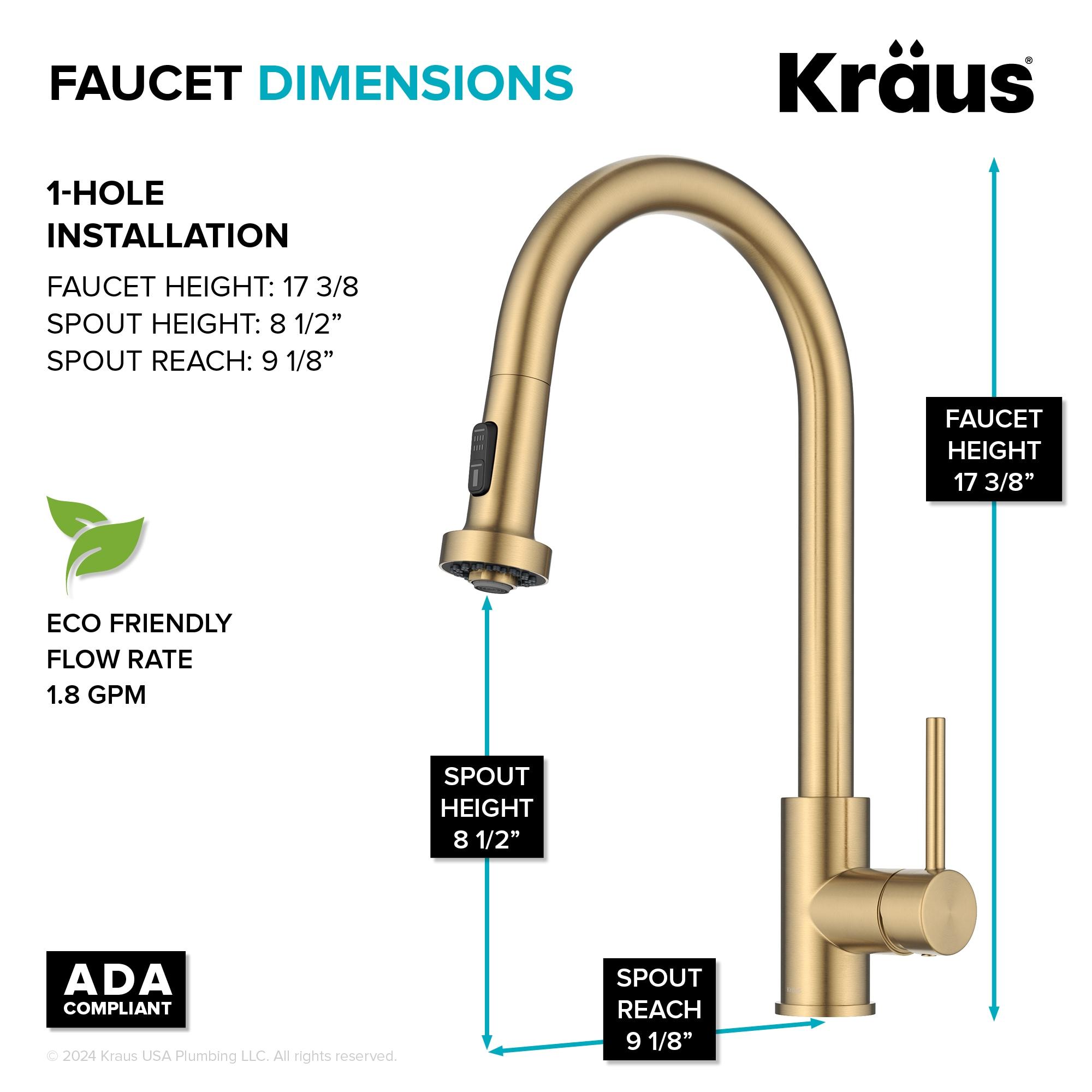 KRAUS Bolden Motion Sensor Single Handle Pull Down Touchless Kitchen Faucet