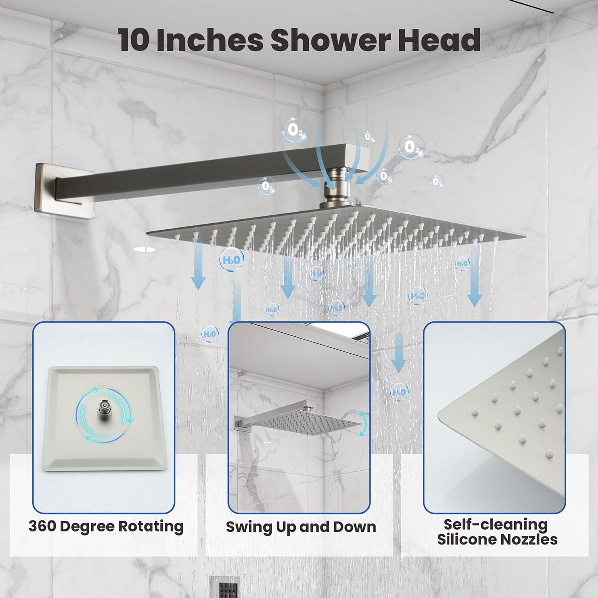 Calder Complete Shower System with Rough in-Valve