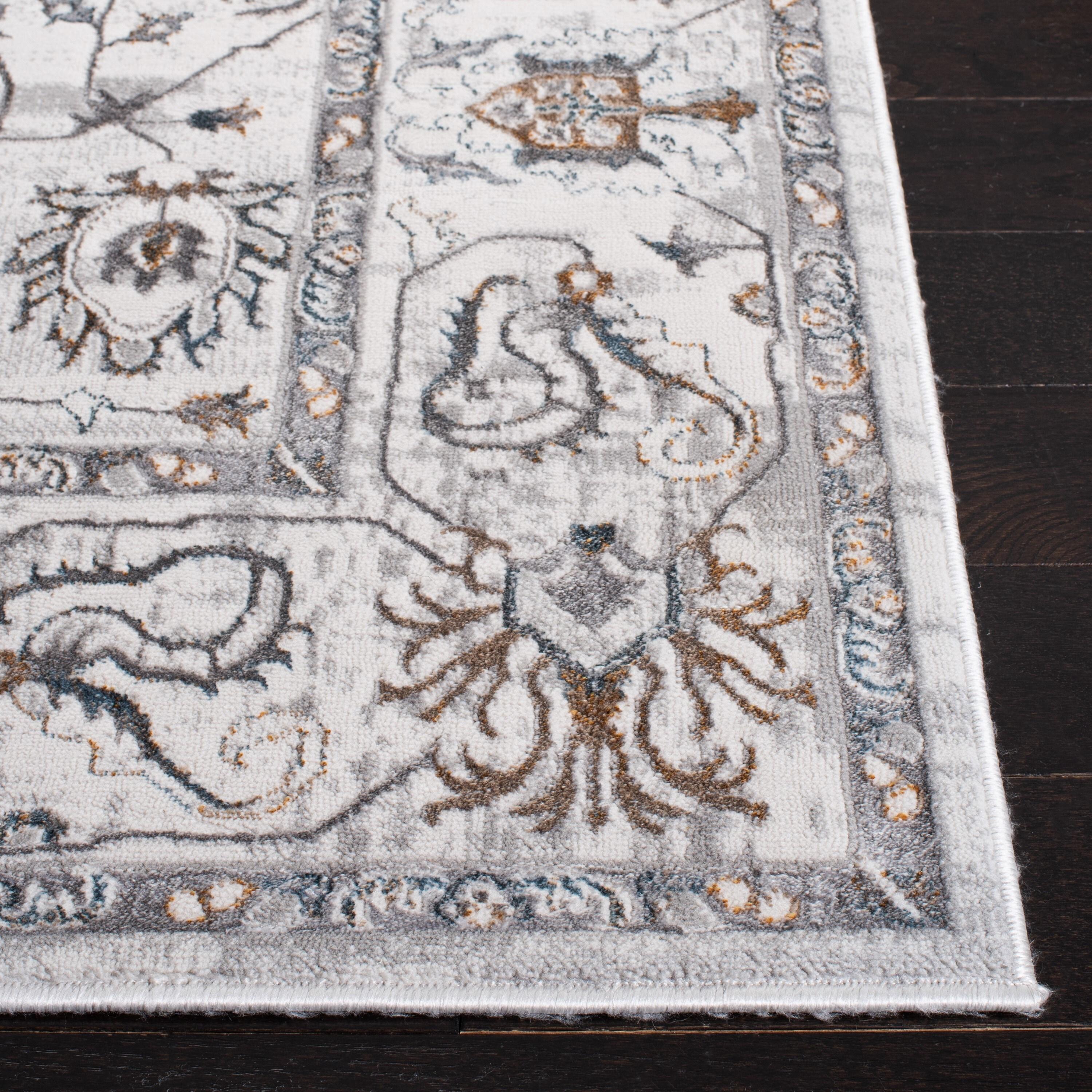 Isabella ISA936 Power Loomed Area Rug - Light Grey/Grey - 8'x10' - Safavieh