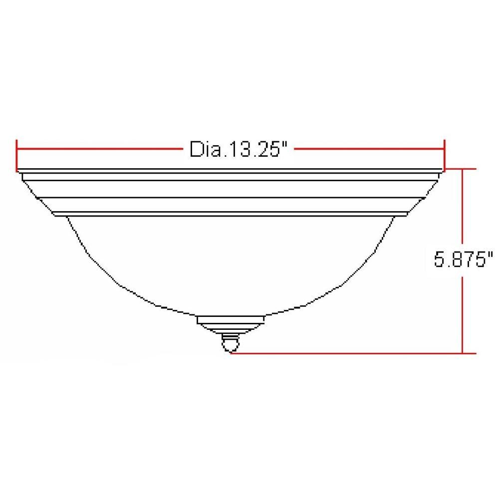 Design House Millbridge Traditional Indoor Flush Mount Ceiling Light