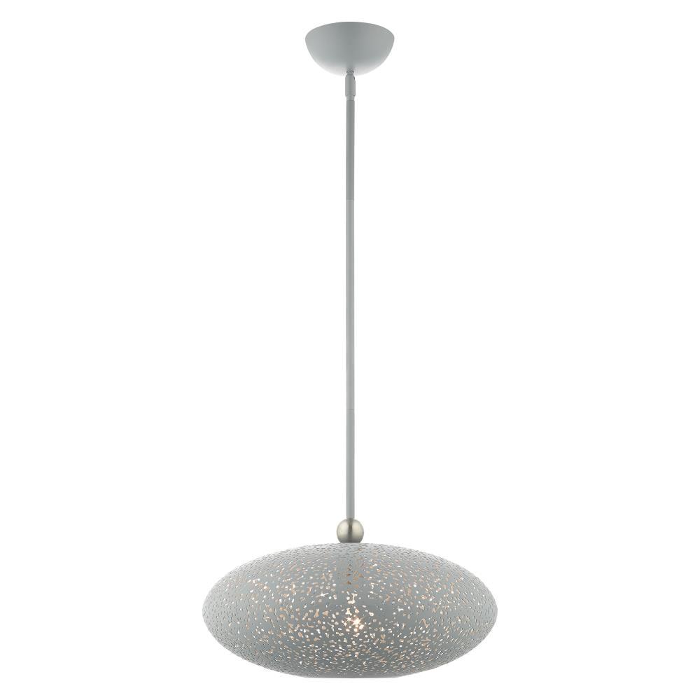 Livex Lighting Charlton 1 - Light Pendant in  Nordic Gray