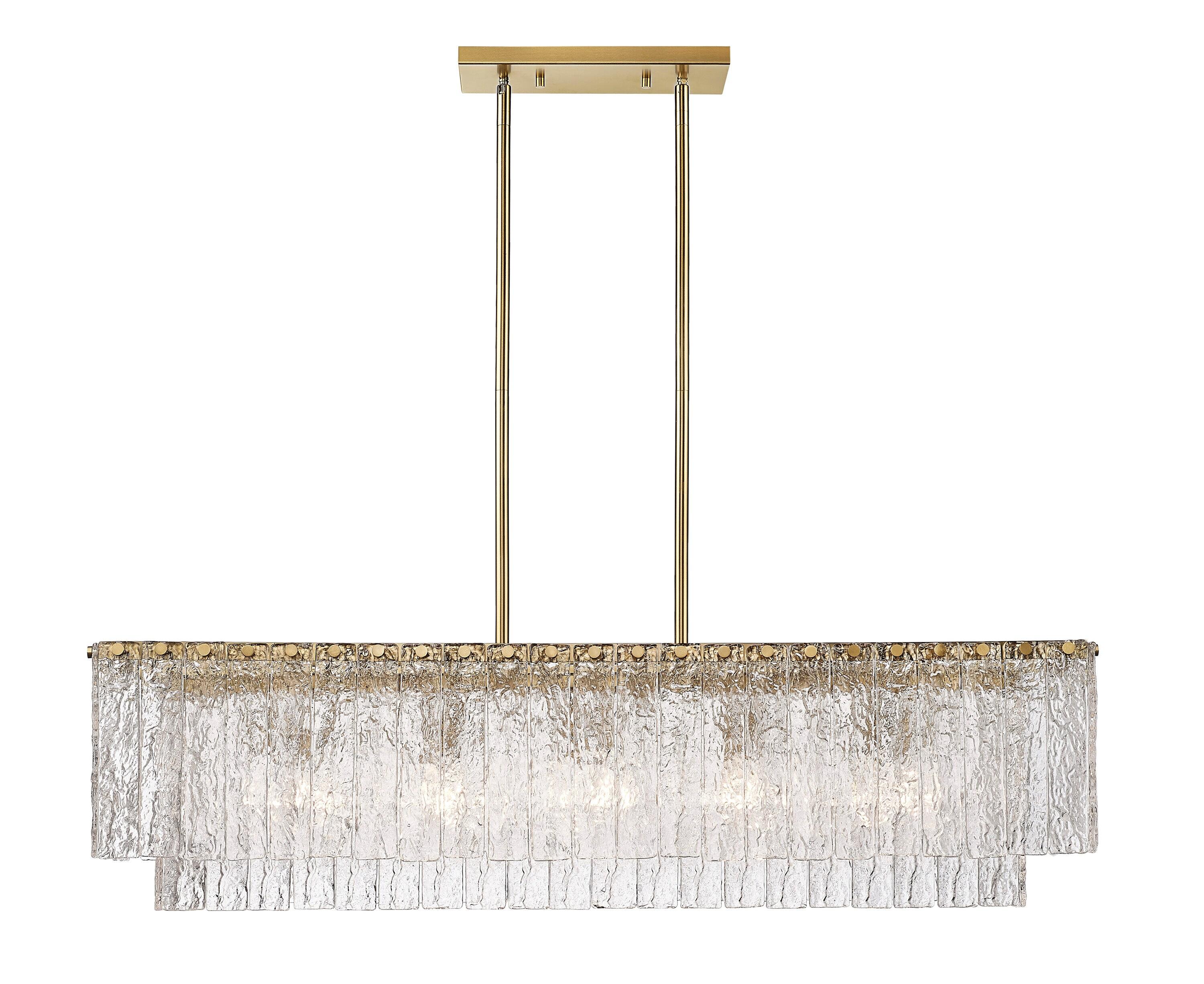Z-Lite Glacier 5 - Light Island Pendant Light in  Modern Gold