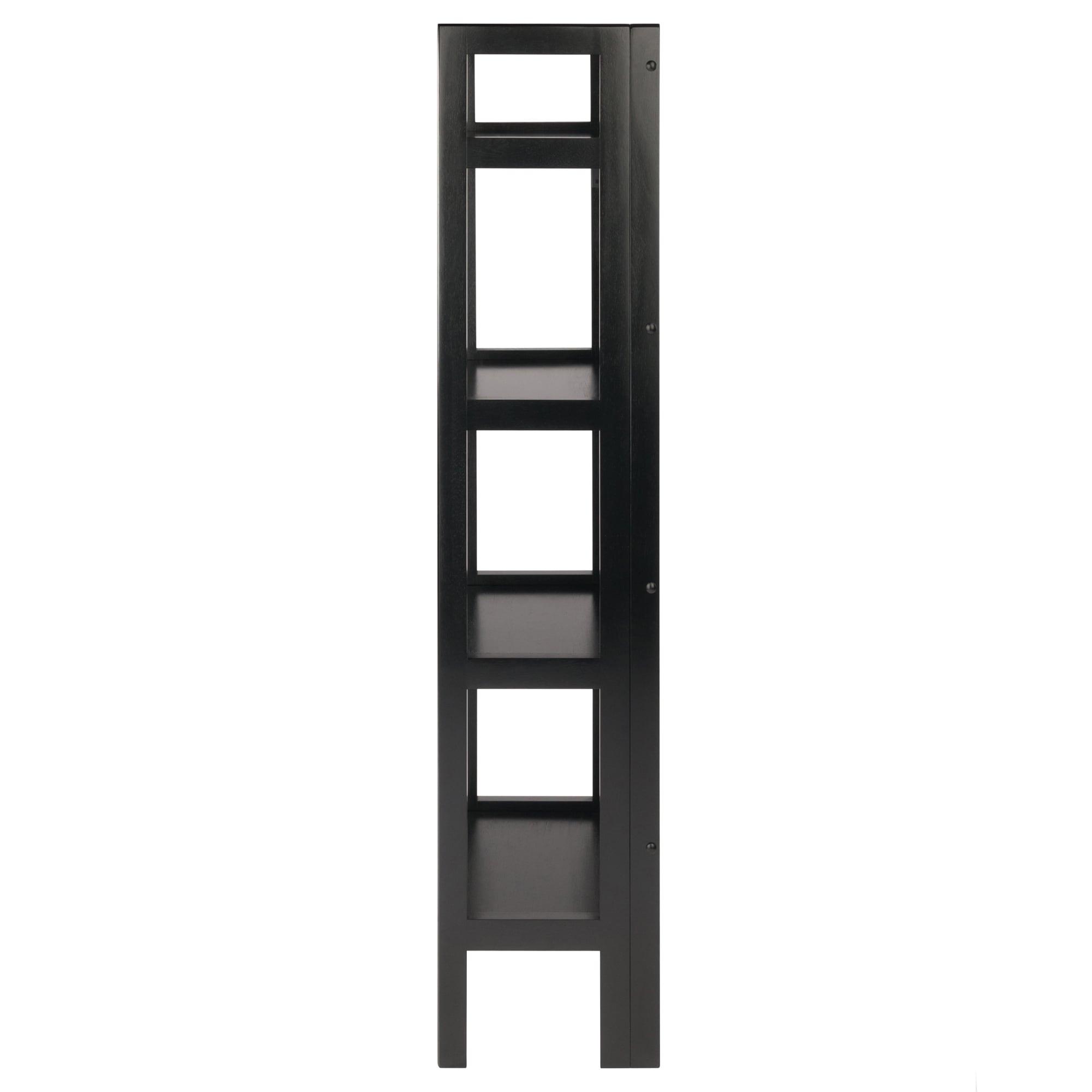 Winsome 51.34" Terry Folding Bookshelf Black