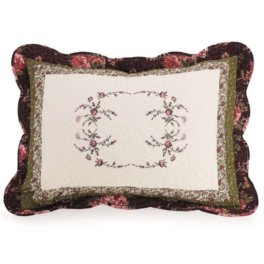 Modern Heirloom Brooke Embroidered Floral Single Pillow Sham