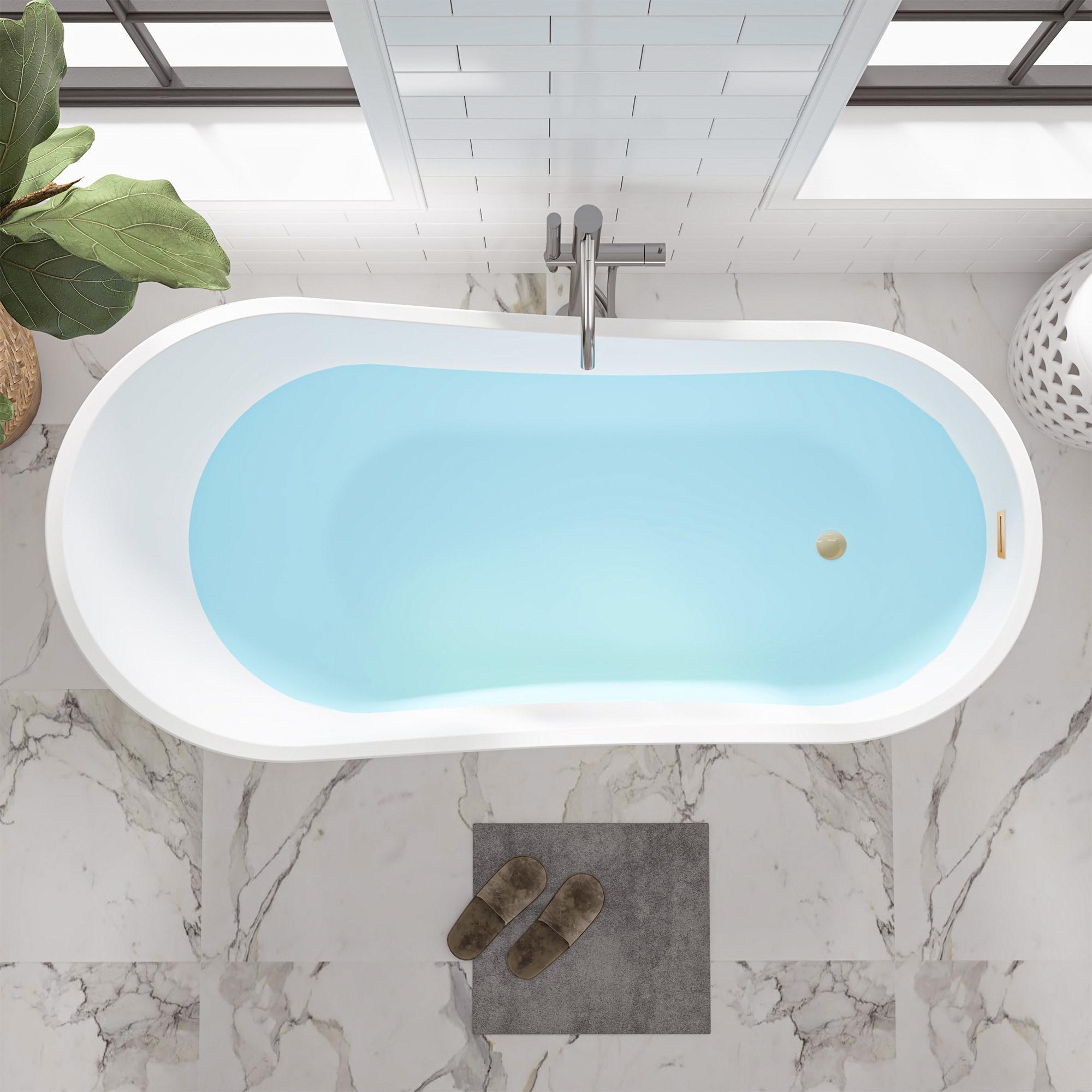 Cora 67" x 32" Freestanding Acrylic Bathtub