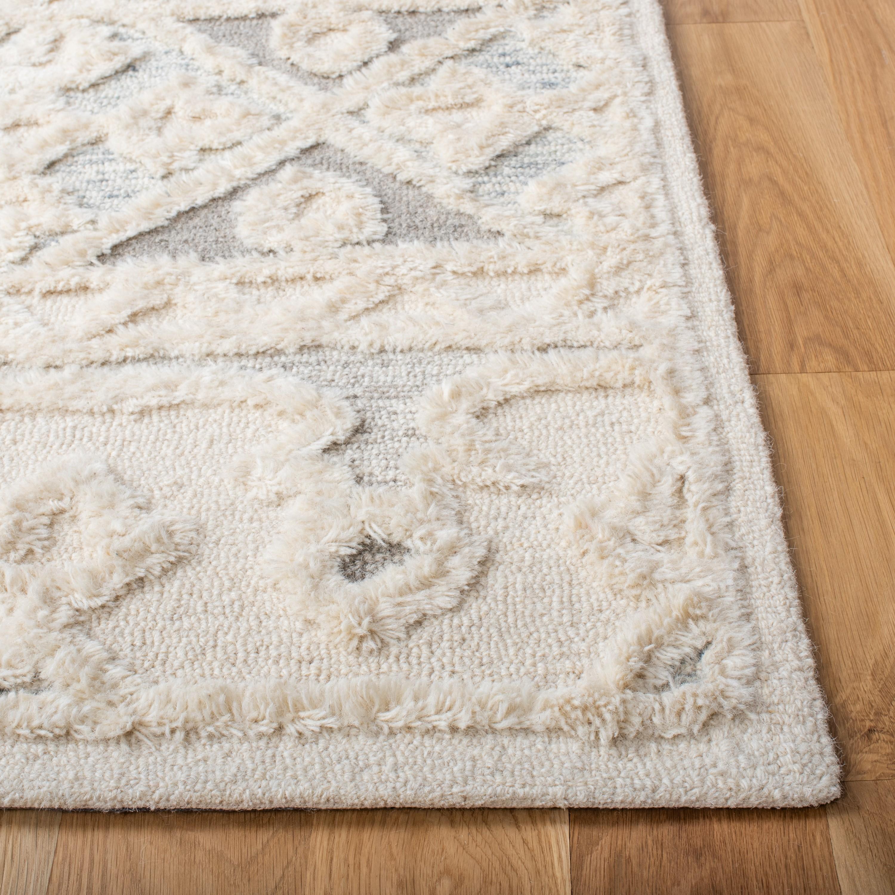 Metro MET110 Hand Tufted Indoor Area Rug - Ivory/Grey - 8'x10' - Safavieh