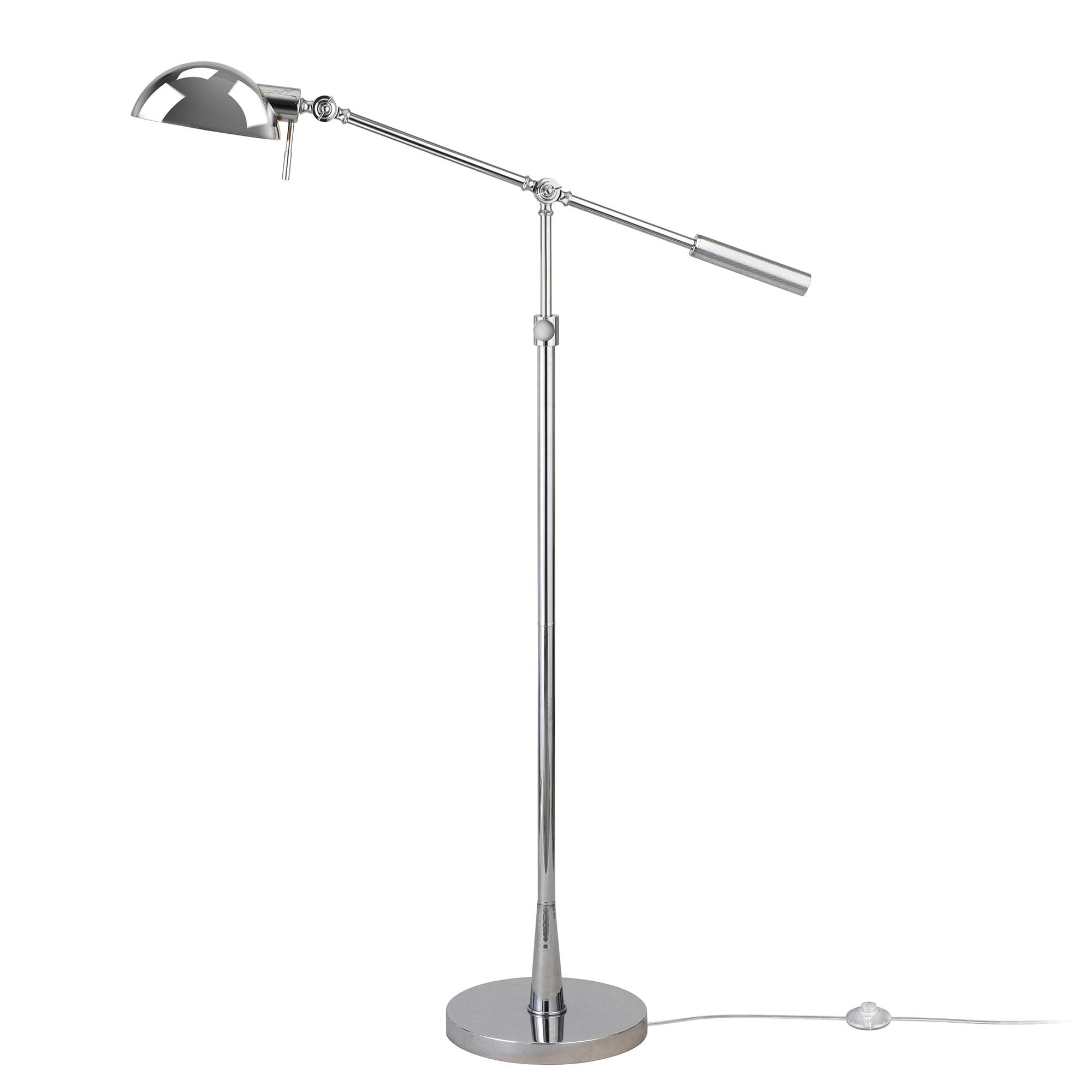 Henn&Hart 61" Silver Floor Lamp