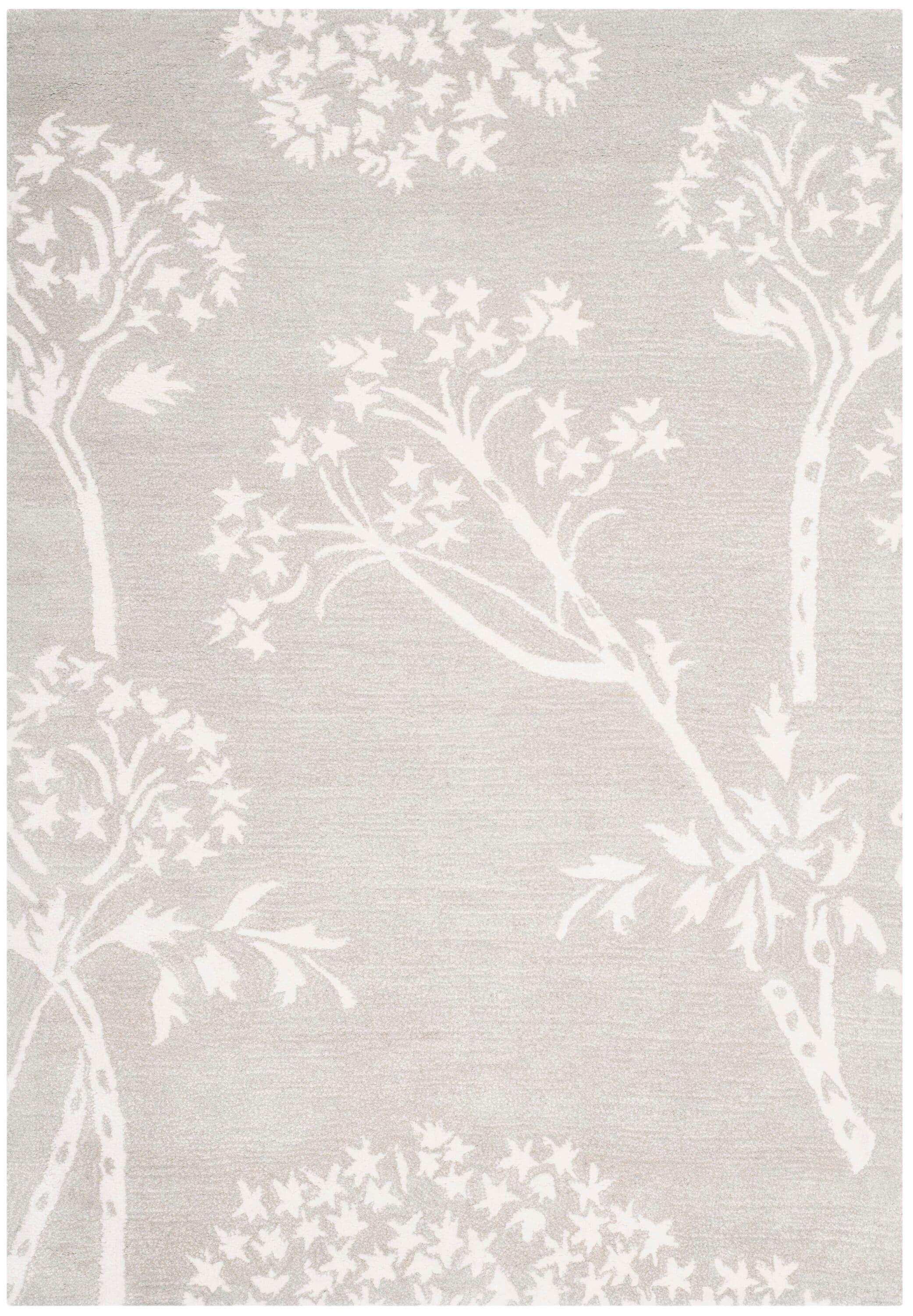 Bella BEL131 Hand Tufted Area Rug - Slate/Ivory - 4'x6' - Safavieh.