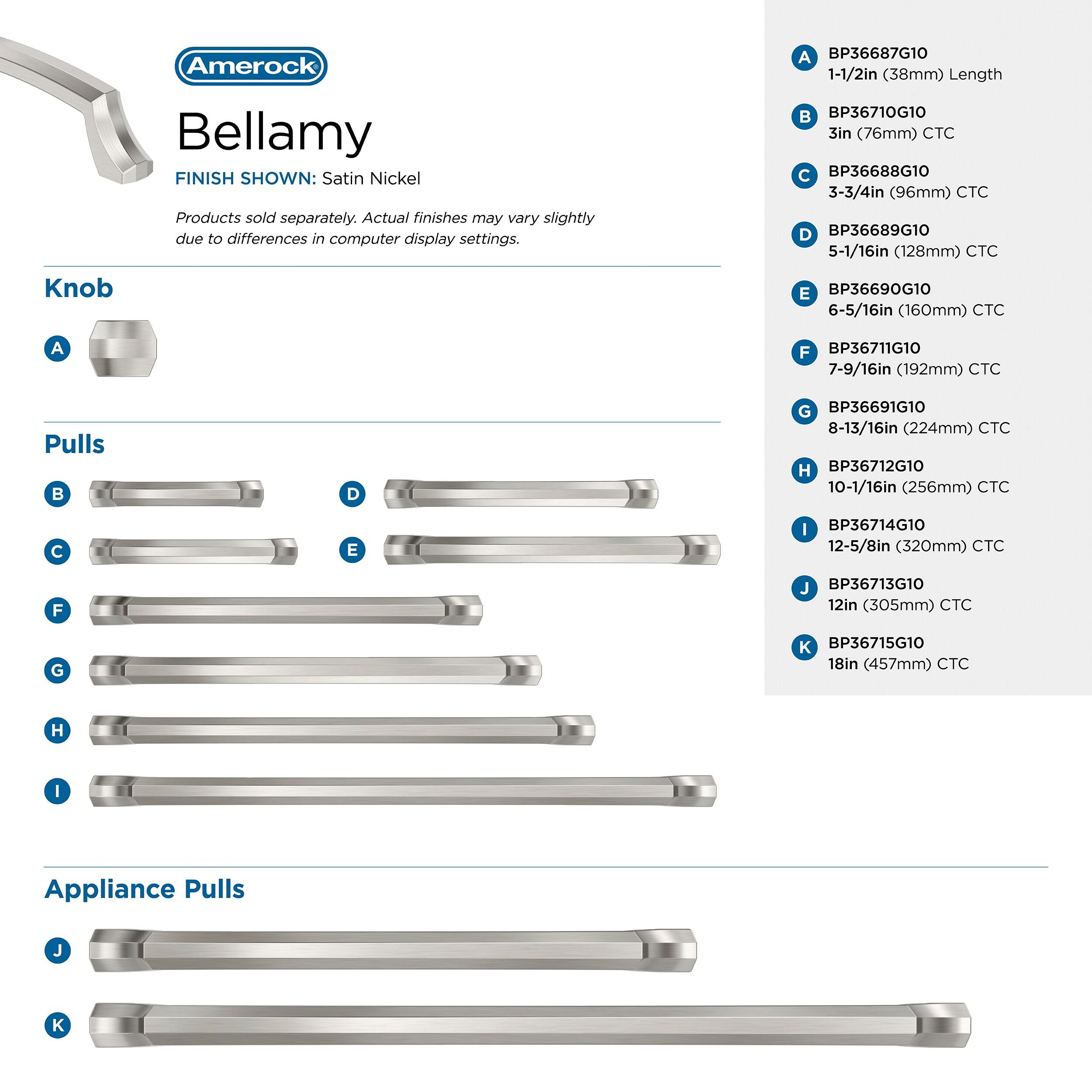 Amerock Bellamy  (320mm) Center-to-Center  Cabinet Pull
