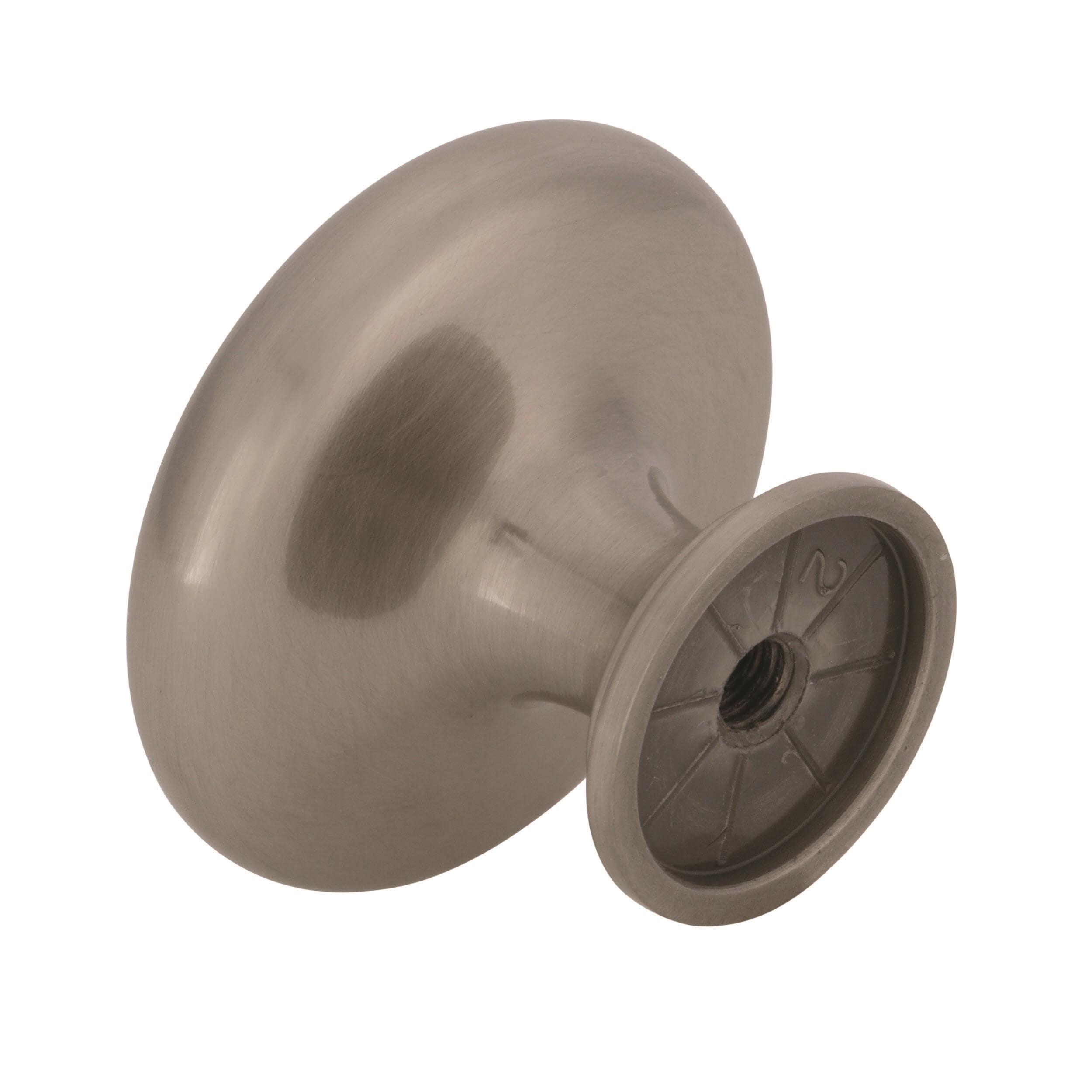 Amerock Inspirations 1-5/16 inch (33mm) Diameter Satin Nickel Cabinet Knob