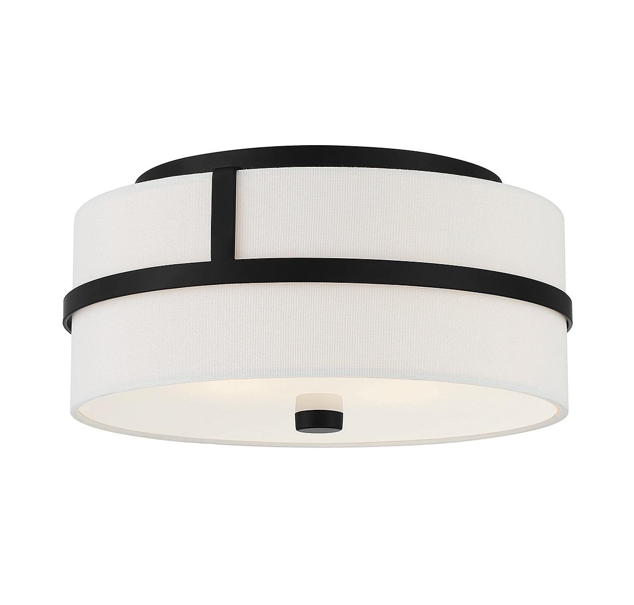 Trade Winds Lighting 2-Light Ceiling Light In Matte Black