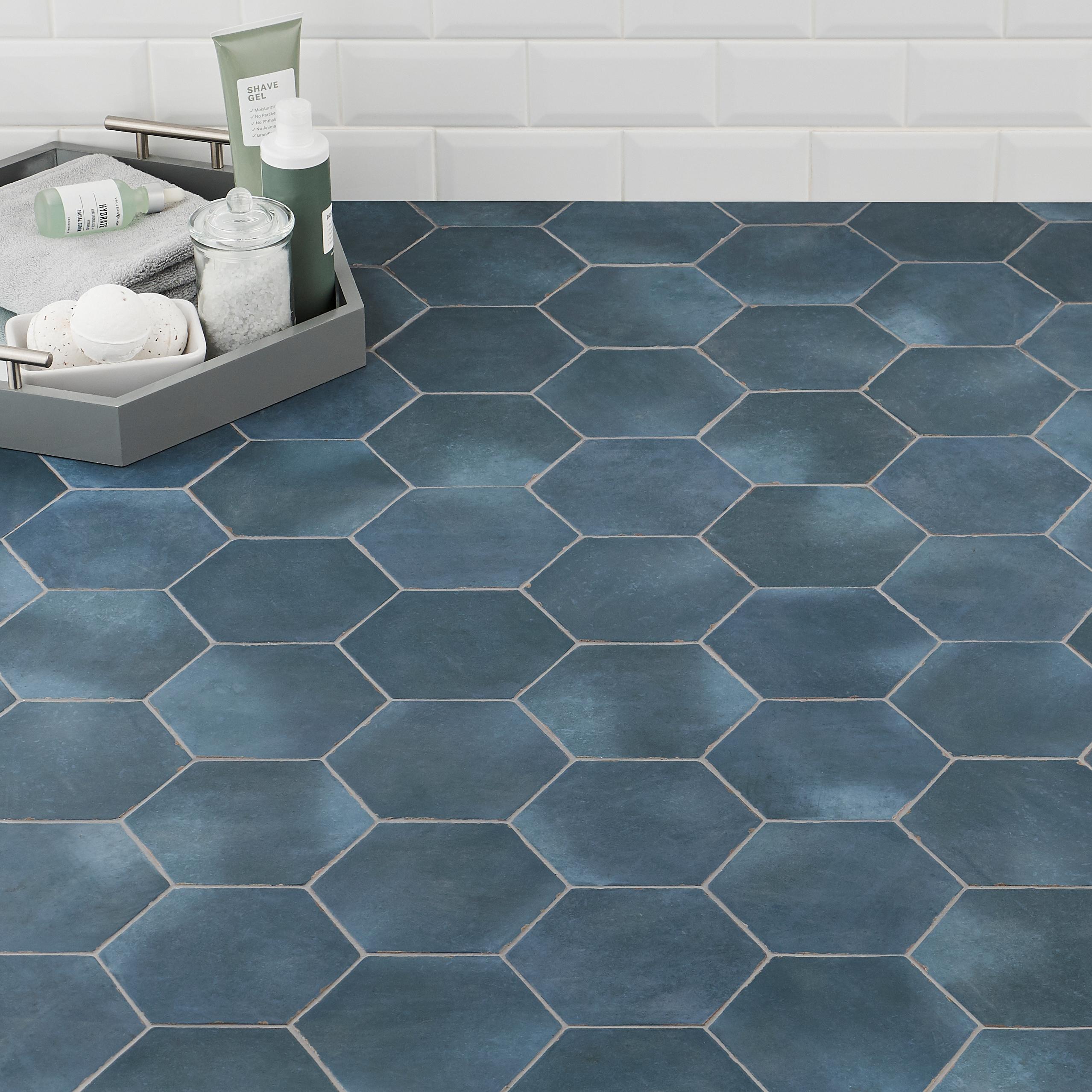 Bond Tile Palo Alto Hex 6" Hexagon Handmade Look Porcelain Floor and Wall Tile (5.38 Sq. Ft. / Case)
