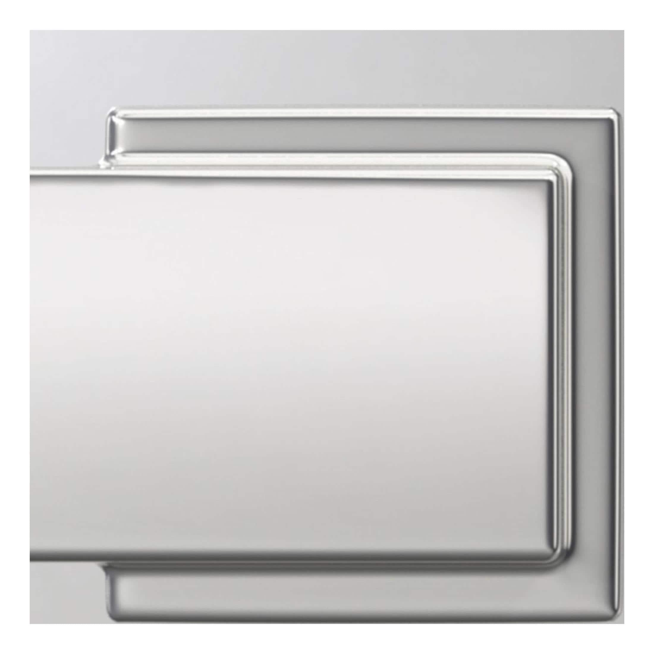 Bright Polished Chrome Accent Passage Door Lever with Camelot Rosette