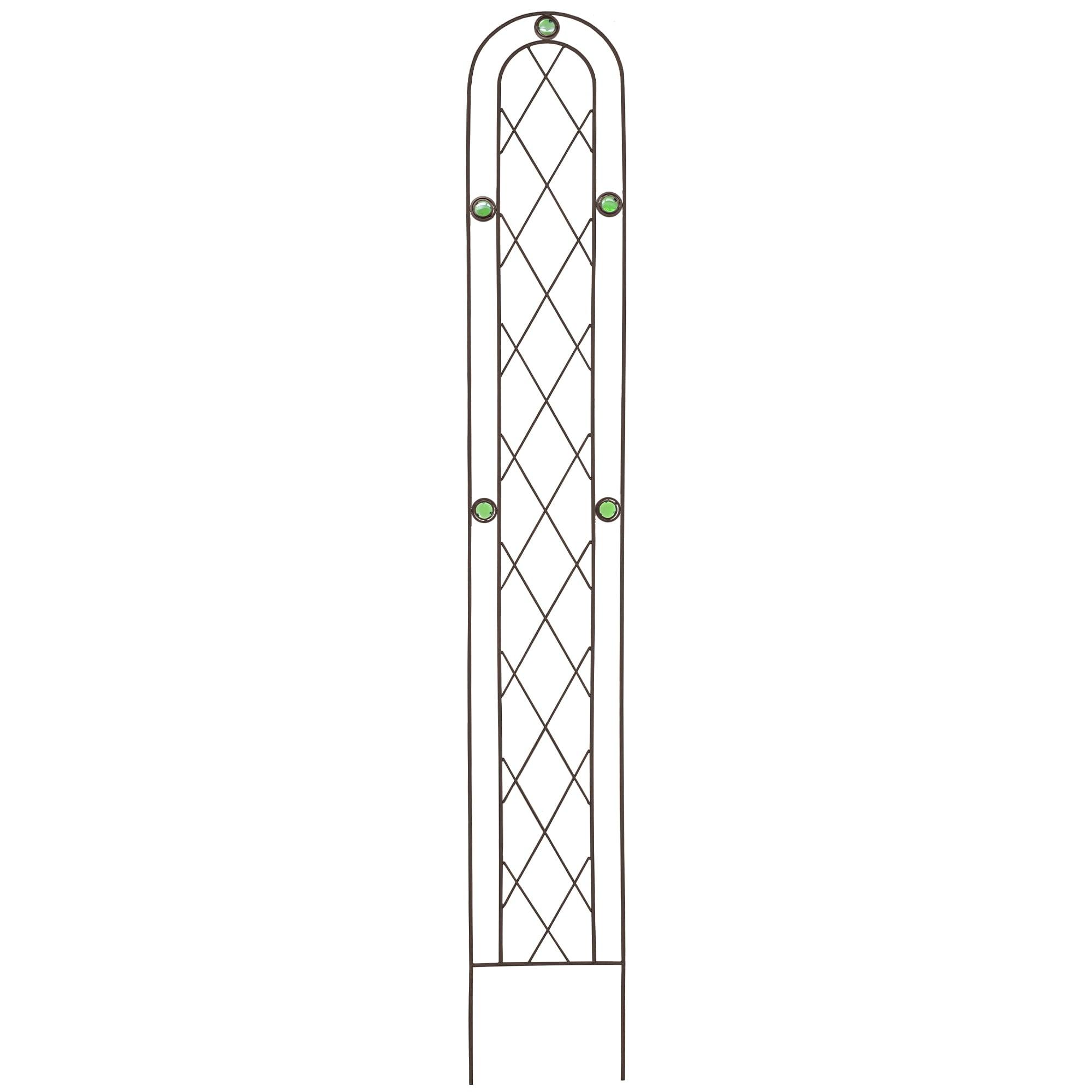 Emerald 72 in. x 10 in. Metal Trellis
