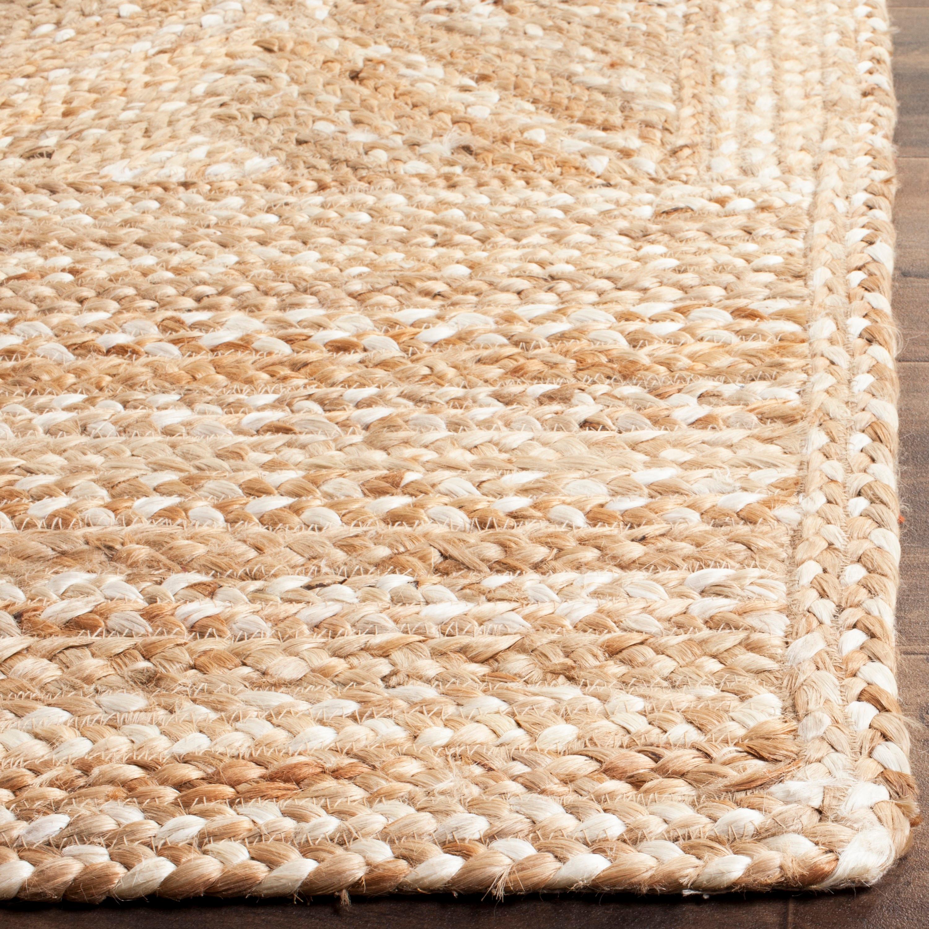 SAFAVIEH Natural Fiber Hilda Braided Jute Area Rug, Natural, 9' x 12'