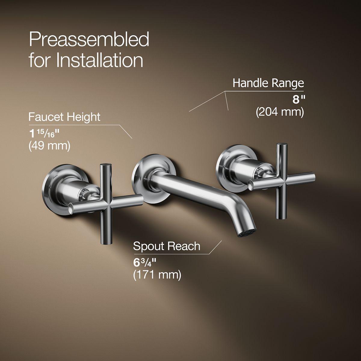 Purist® Wall-Mounted Bathroom Faucet