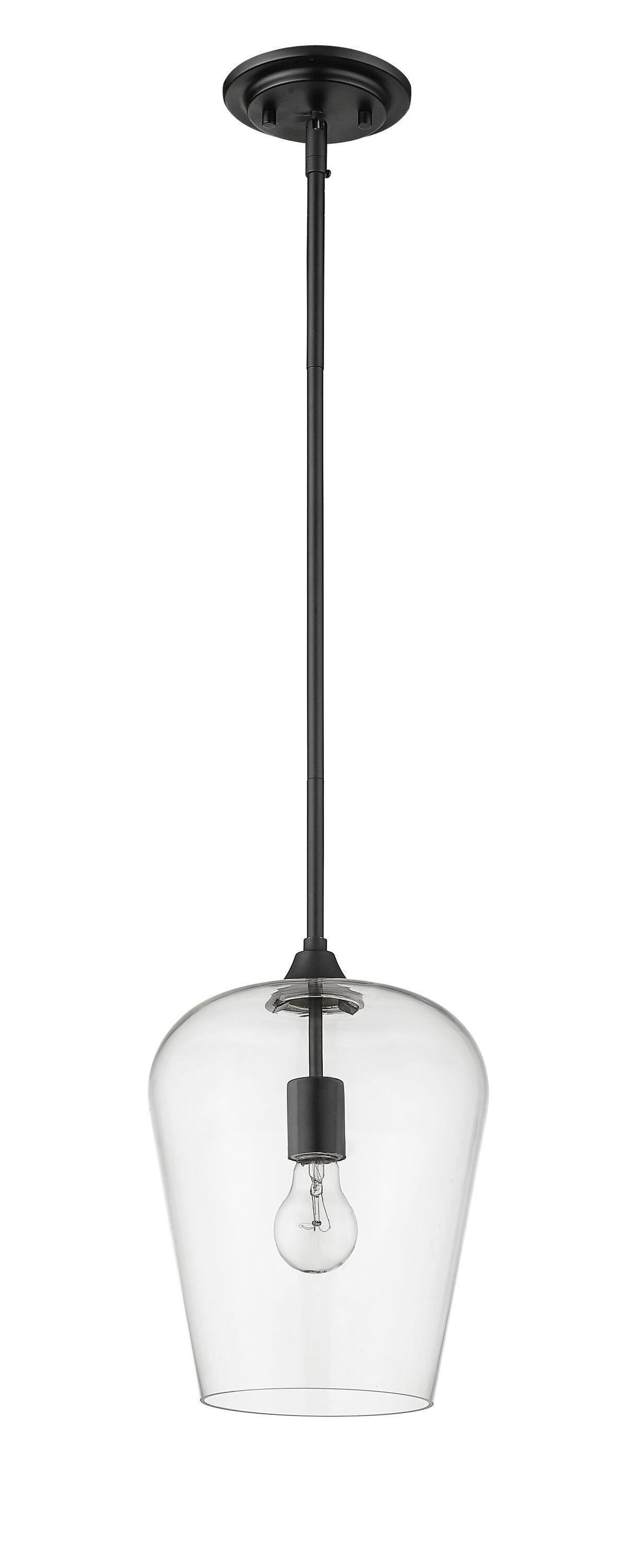 Z-Lite Joliet 1 - Light Pendant in  Matte Black