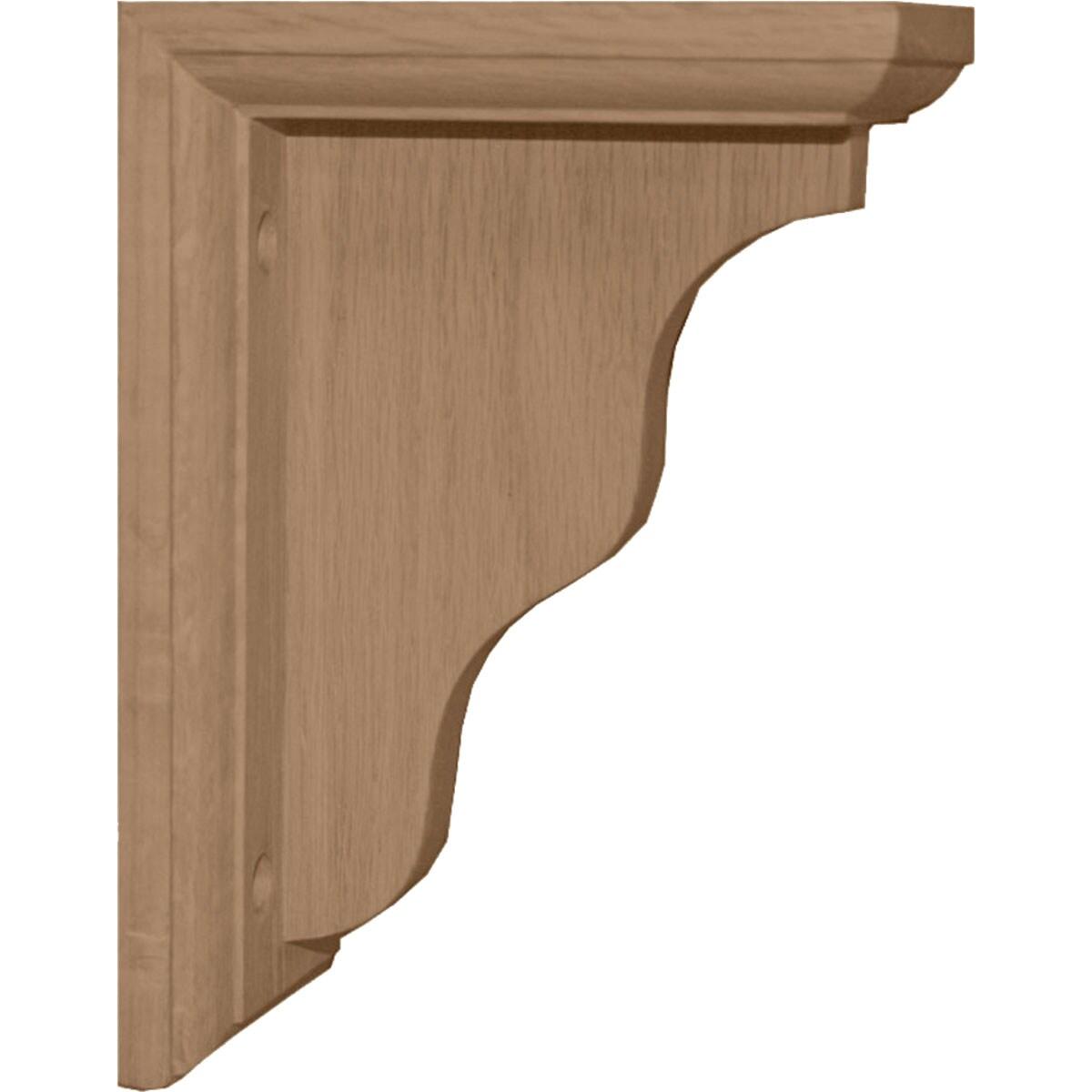 Hamilton 7" Natural Rubberwood Traditional Corbel Bracket