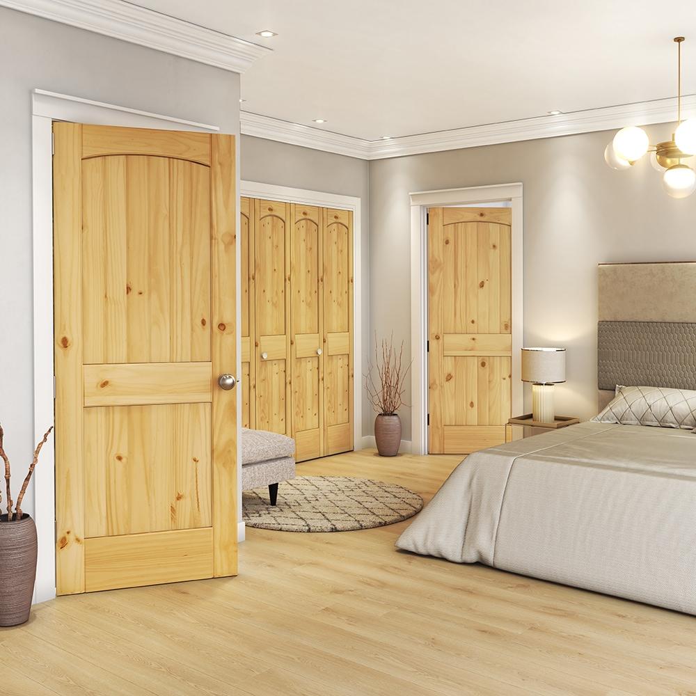 Paneled Solid Wood Unfinished Standard Door