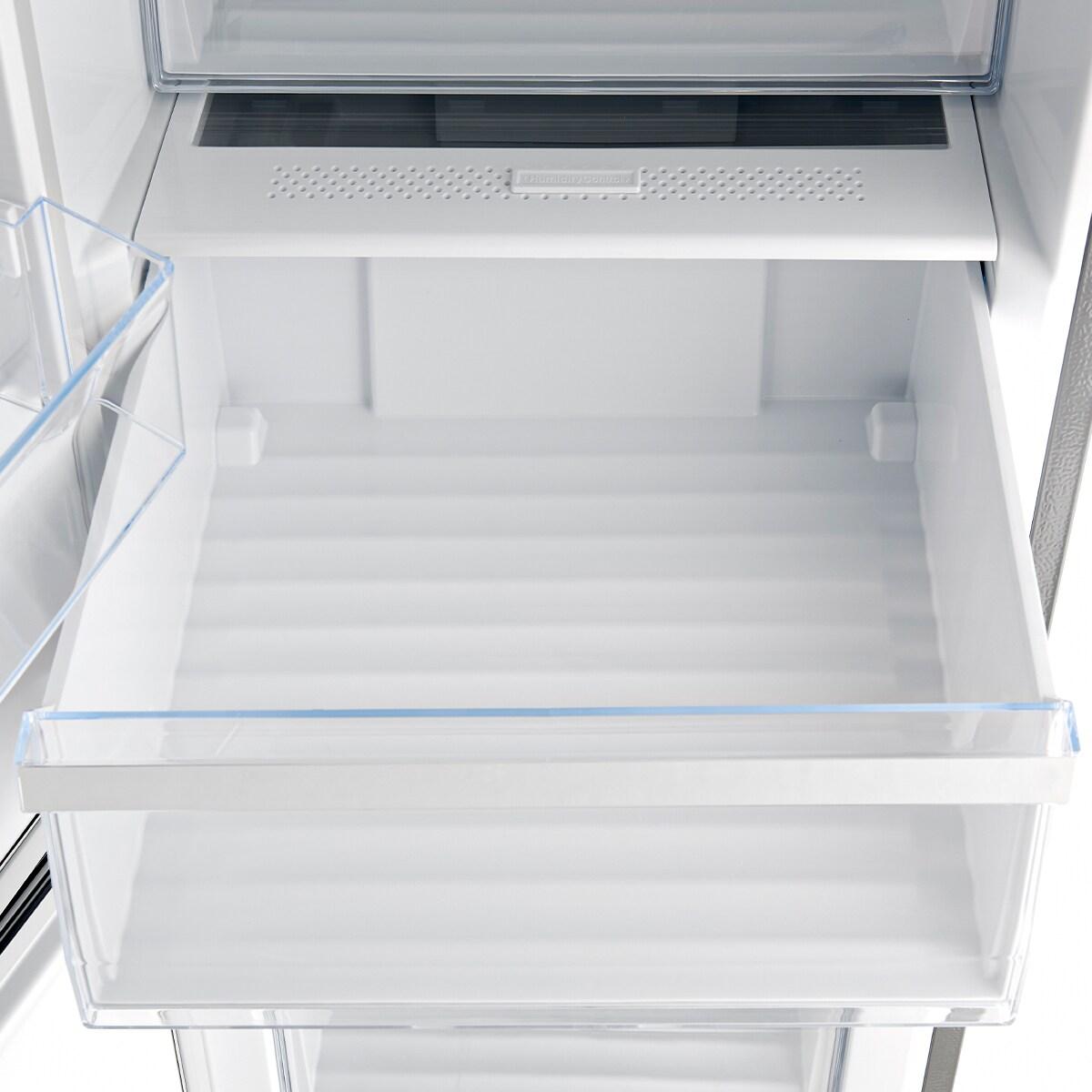 Guardia 46.8-Inch Side-by-Side Bottom Freezer Refrigerator Stainless Steel, 21.6 cu.ft.