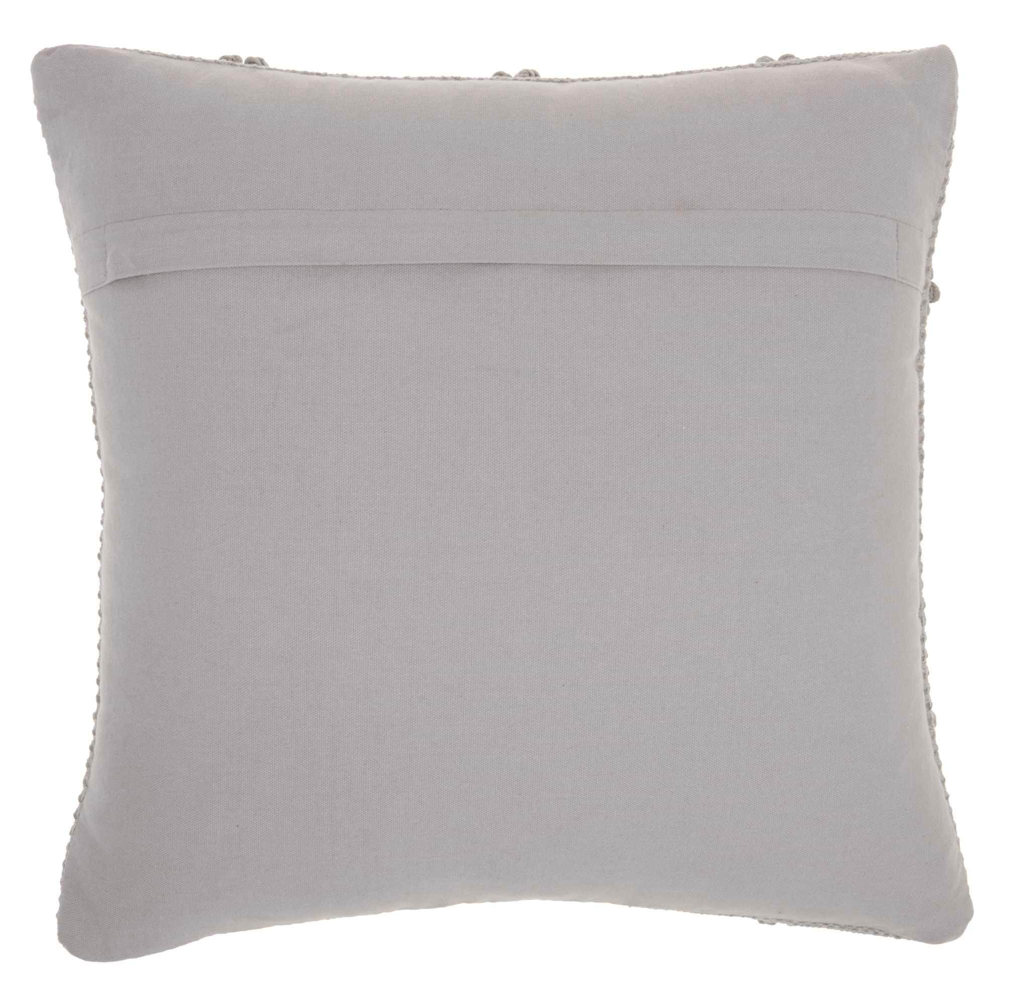18"x18" Life Styles Diamond Lattice Square Throw Pillow Light Gray - Mina Victory: Cotton Blend, Indoor Decorative Cushion