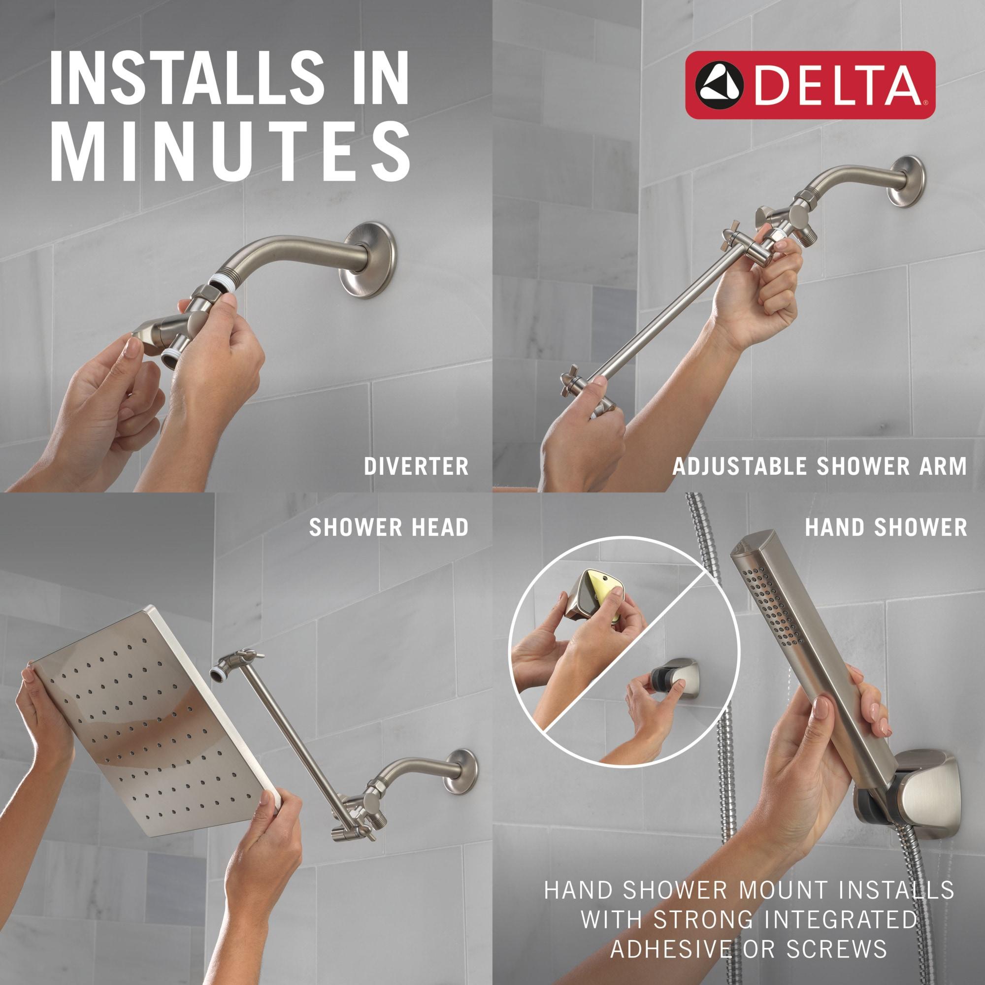 10-inch Raincan Shower Head and Hand Held Shower Combo, Rainfall Shower Head and Hand Shower