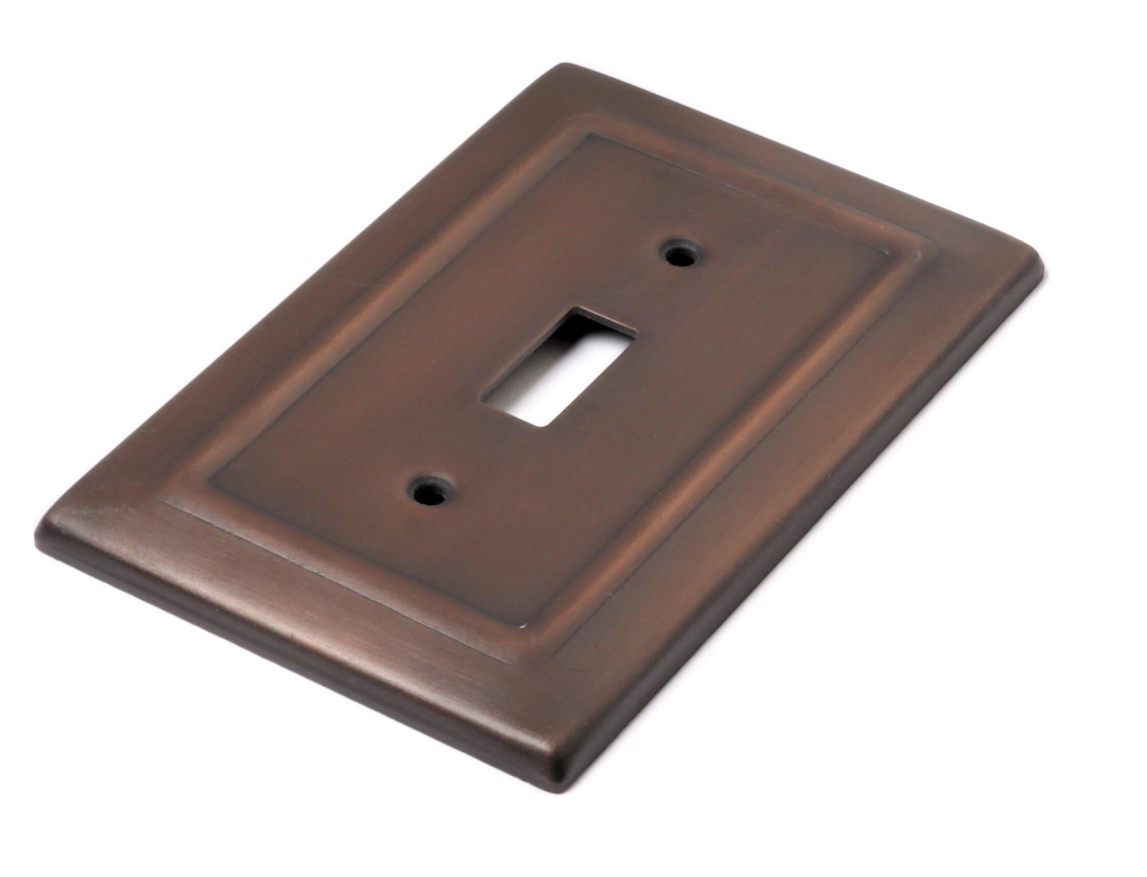 Monarch Abode Architectural 1-Gang Toggle Light Switch Standard Wall Plate (Set of 2)