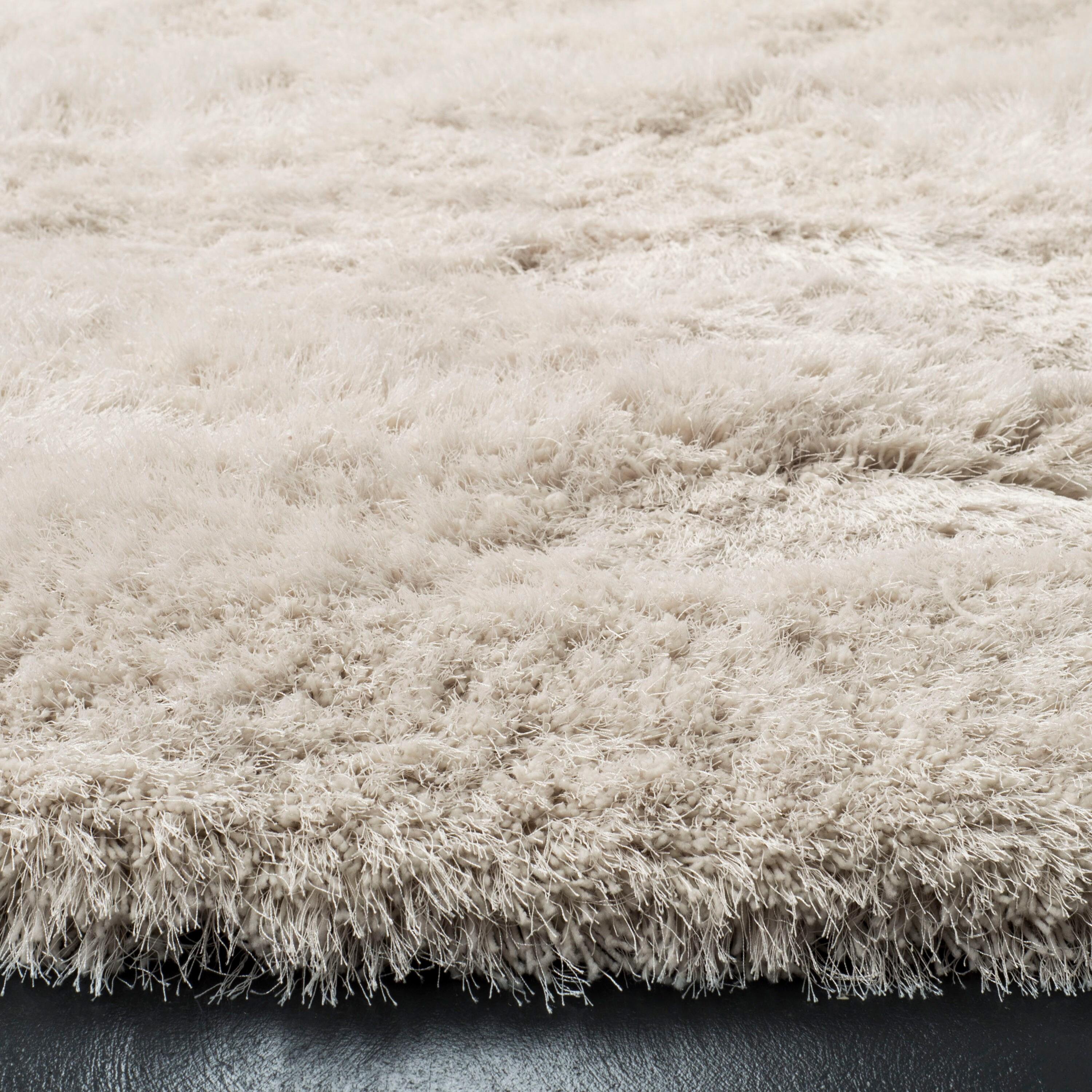 Venice Shag SG256 Hand Tufted Indoor Area Rug - Pearl - 5'x8' - Safavieh