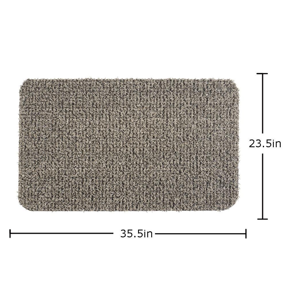 CLEAN MACHINE 10376921 High Traffic Astroturf Dirt Trapper Doormat, 23.5" x 35.5", Desert Taupe