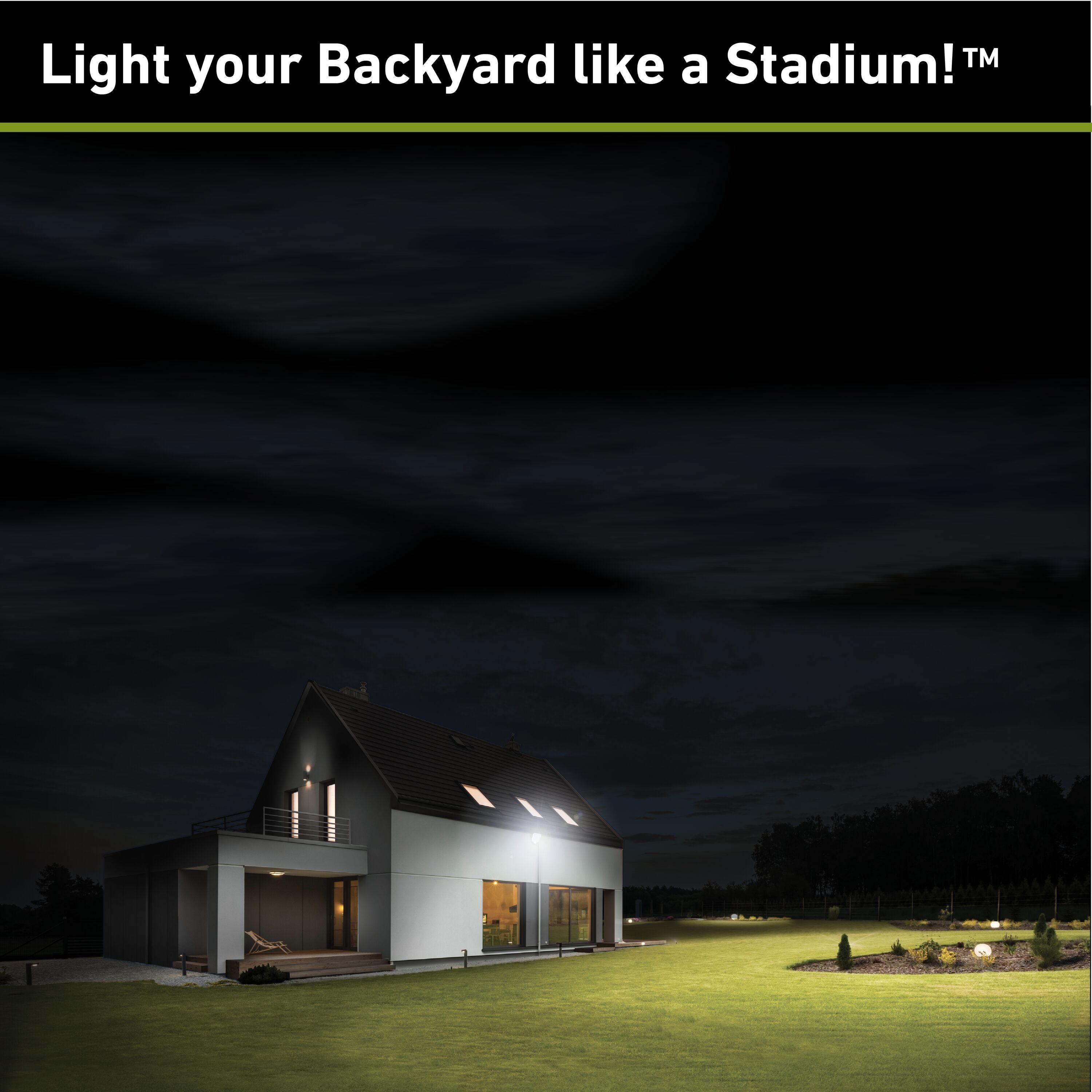 Good Earth Lighting Hyper Bright LED Motion Activated Security Flood - Bronze, 2000 or 7000 Selectable Lumens, 3000K/4000K/5000K Color Selectable Temperature, IP65 Rated
