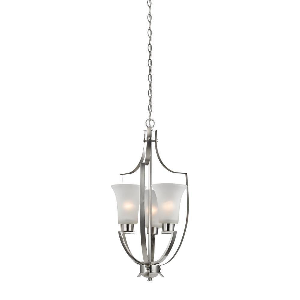 Elk Home 15-Inch Wide Foyer Pendant, Traditional, Brushed Nickel