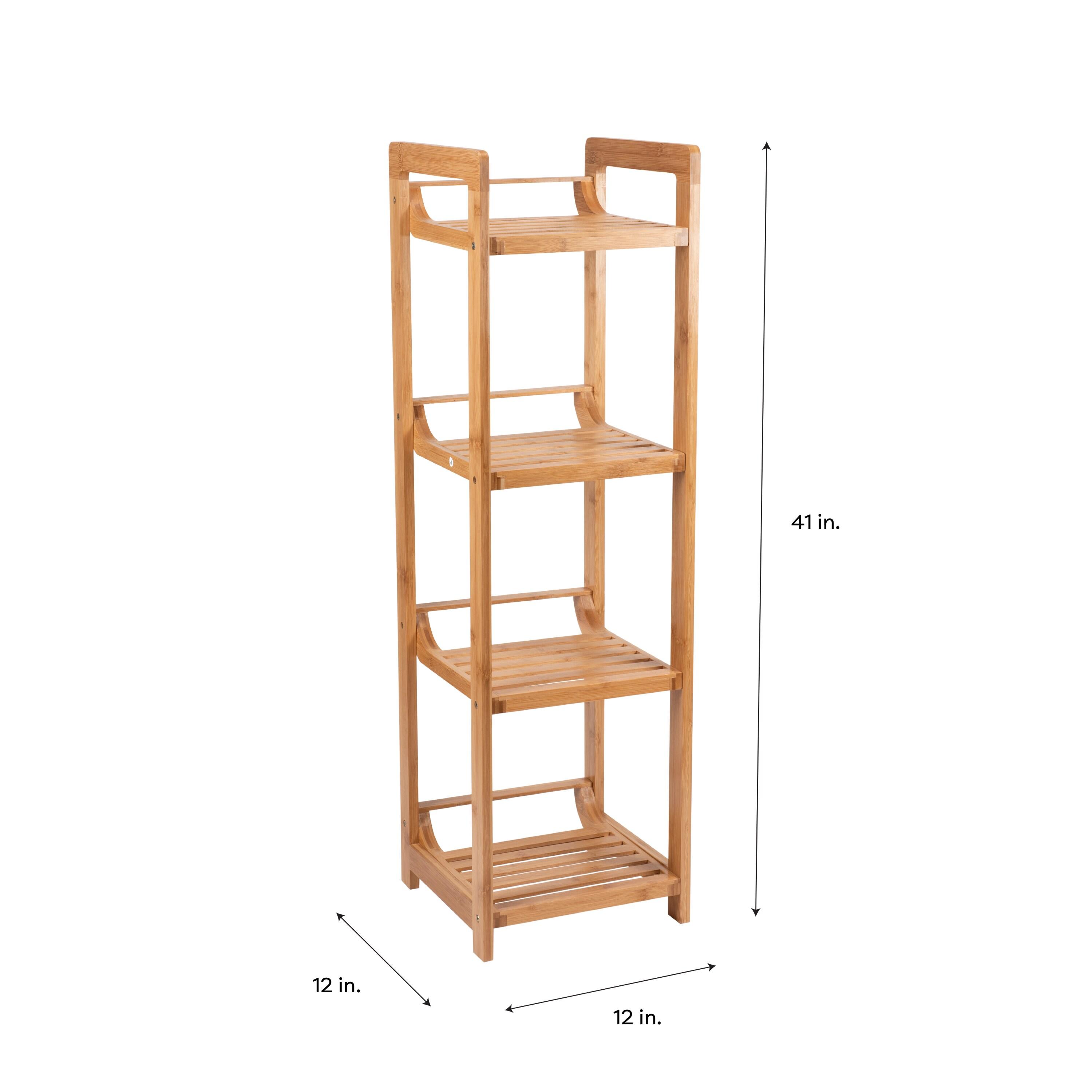 4 Tier Lohas Collection Tower Brown - Organize It All