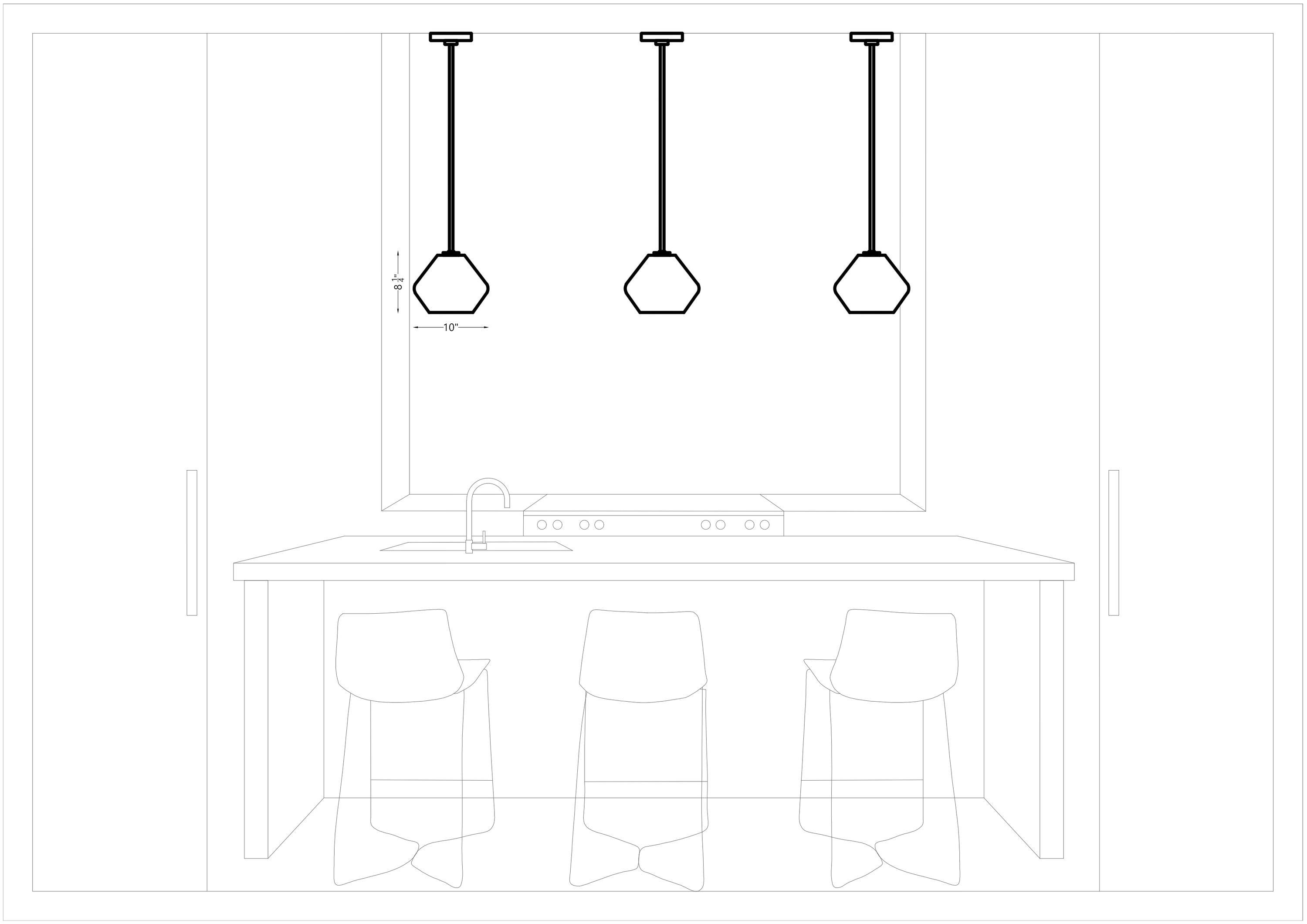 Rooks Single Light Glass Dimmable Pendant