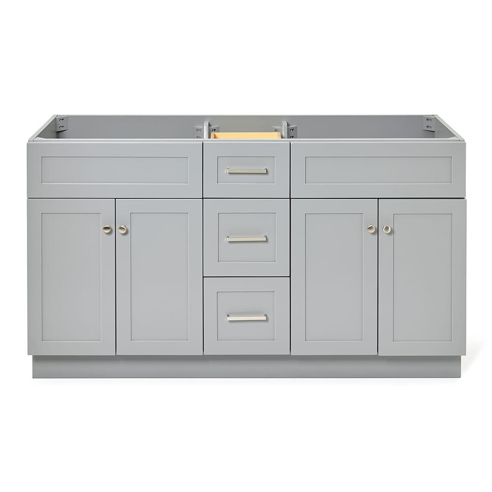 Ariel F060d-Bc Hamlet 60" Double Free Standing Vanity Cabinet Only - Grey