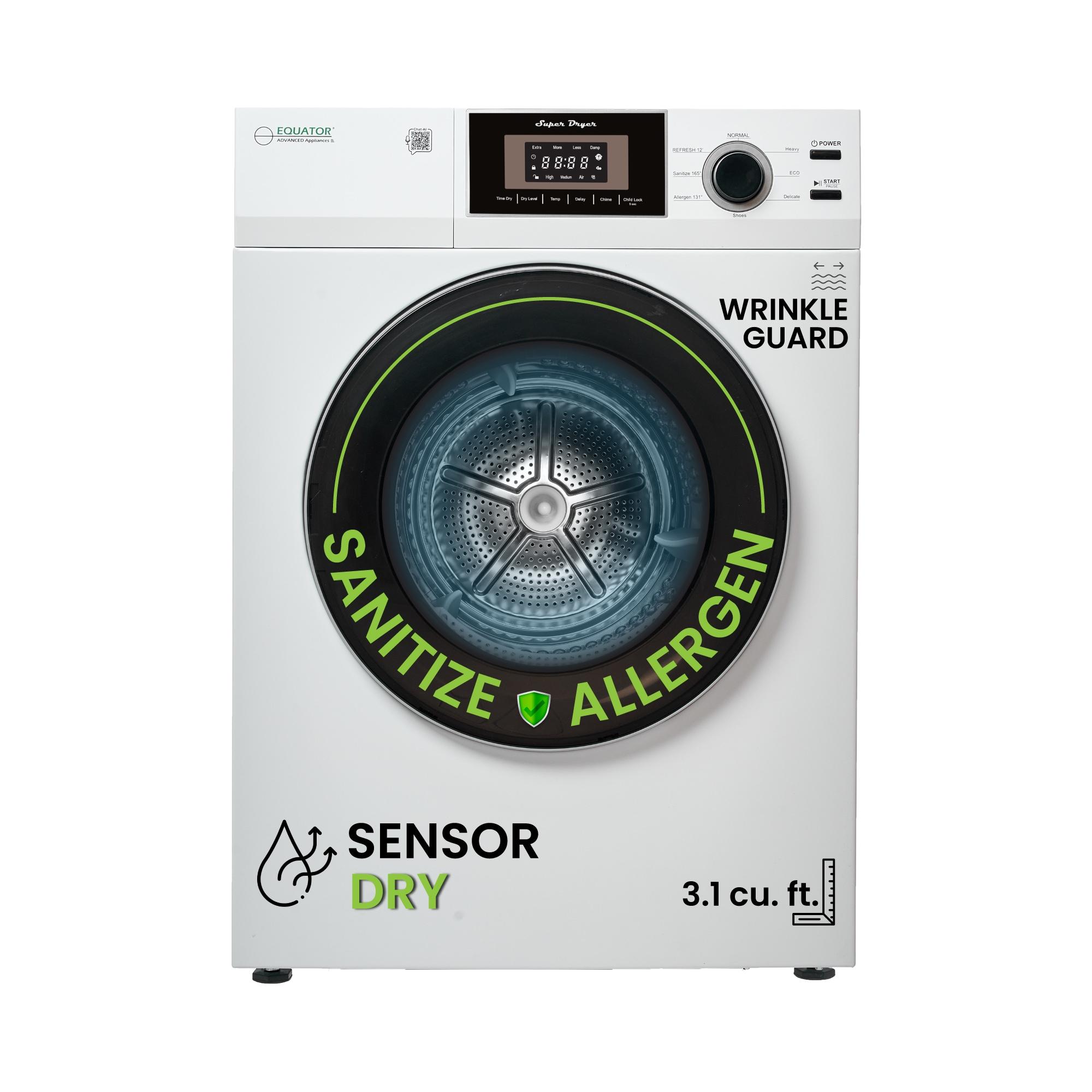 Equator Compact 24 In Vented Dryer 3.1cf/13lb Sensor Sanitize Shoes 110v/1500w