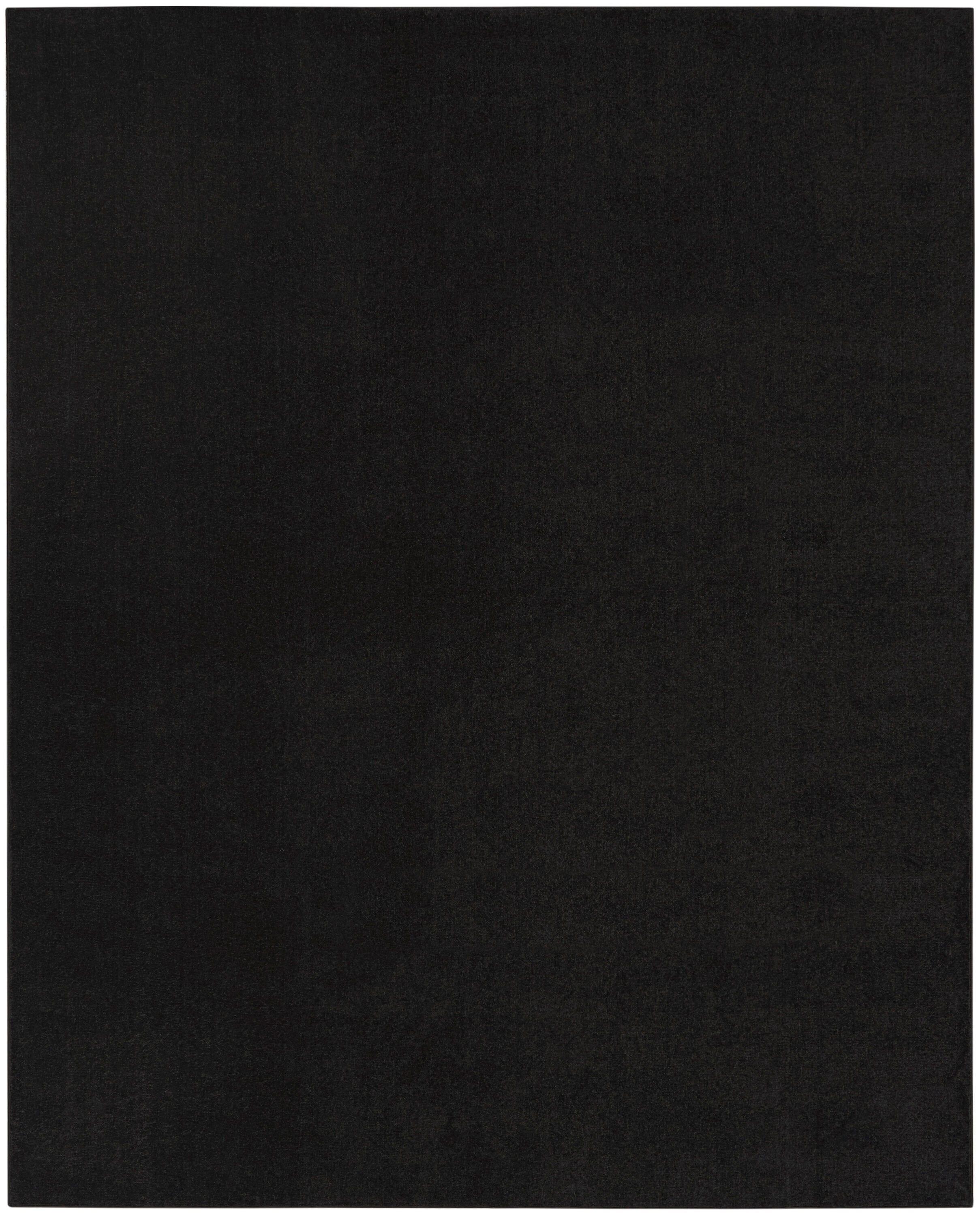 Nourison Essentials Easy Care Indoor Outdoor Area Rug - Black 7' x 10'