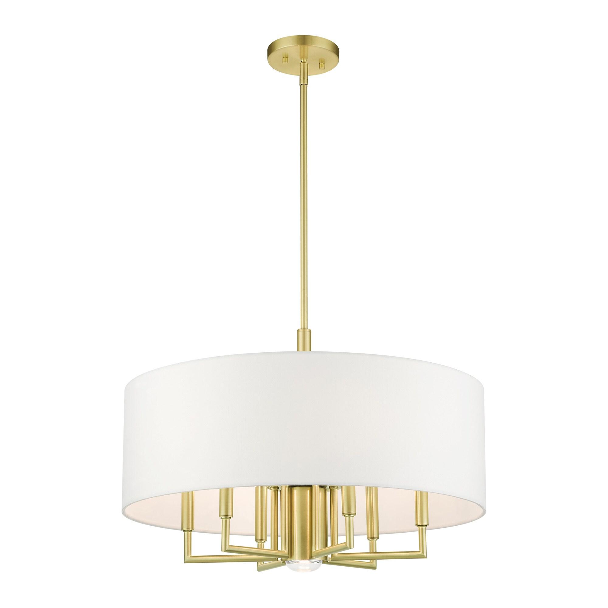 Moonlighter 7 Light Metal Dimmable Drum Chandelier