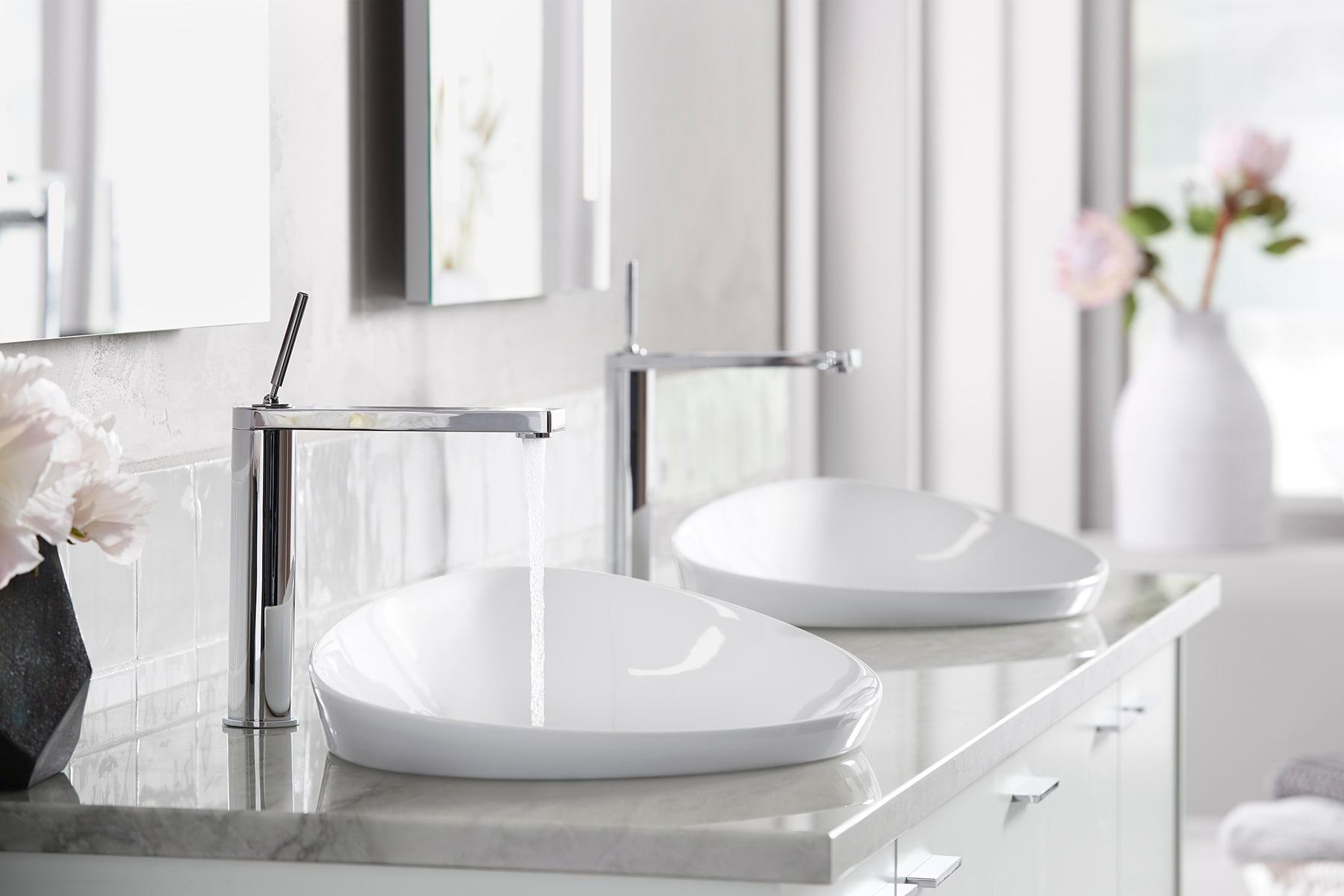 Veil® Ceramic Specialty Vessel Bathroom Sink with Overflow