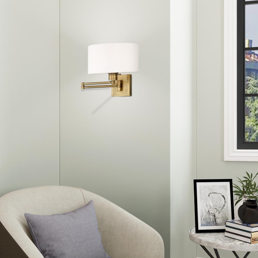 Livex Lighting 1 - Light Wall Light in  Antique Brass