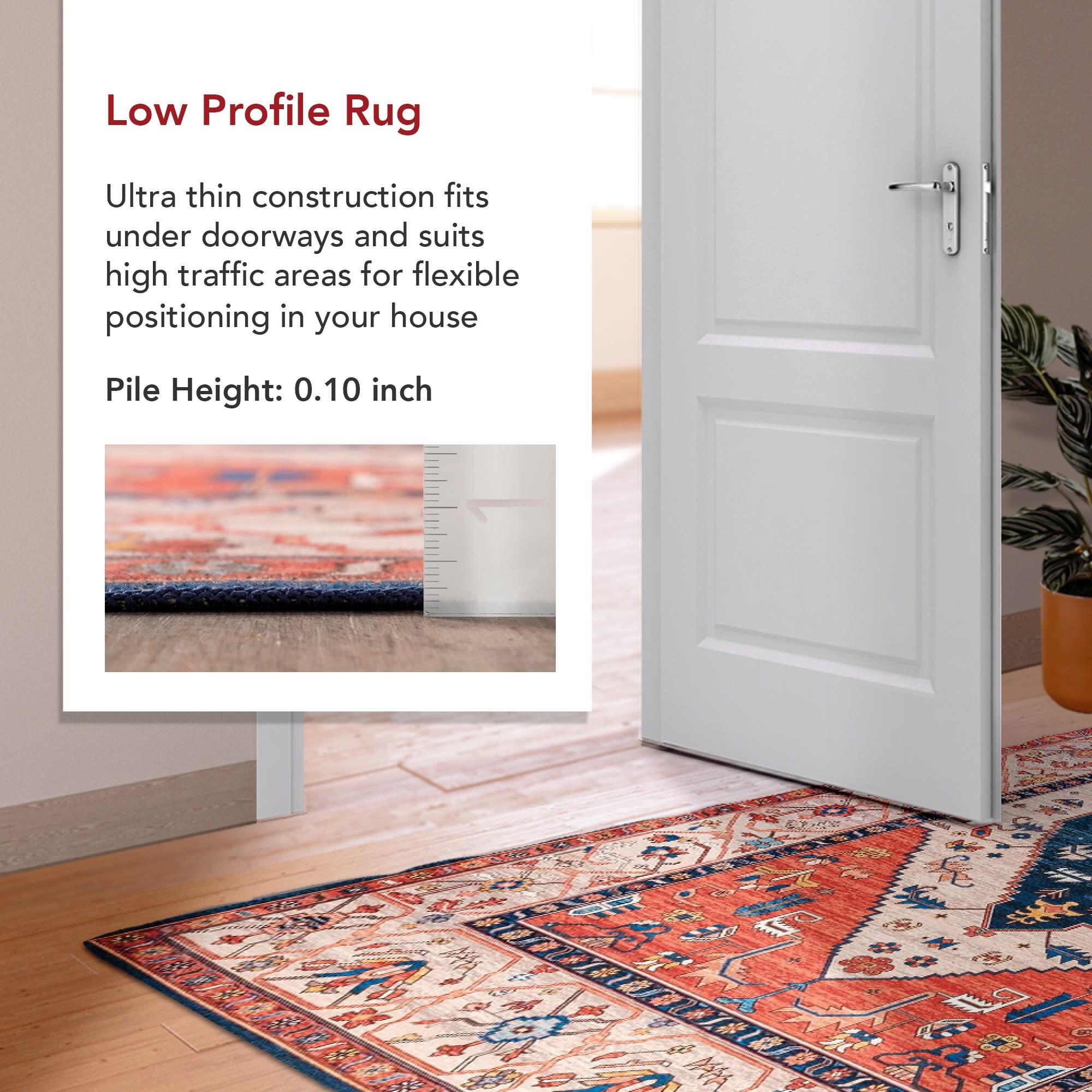 Nuloom Carolyn Pet Friendly Machine Washable Motif Area Rug, 3' x 5', Rust
