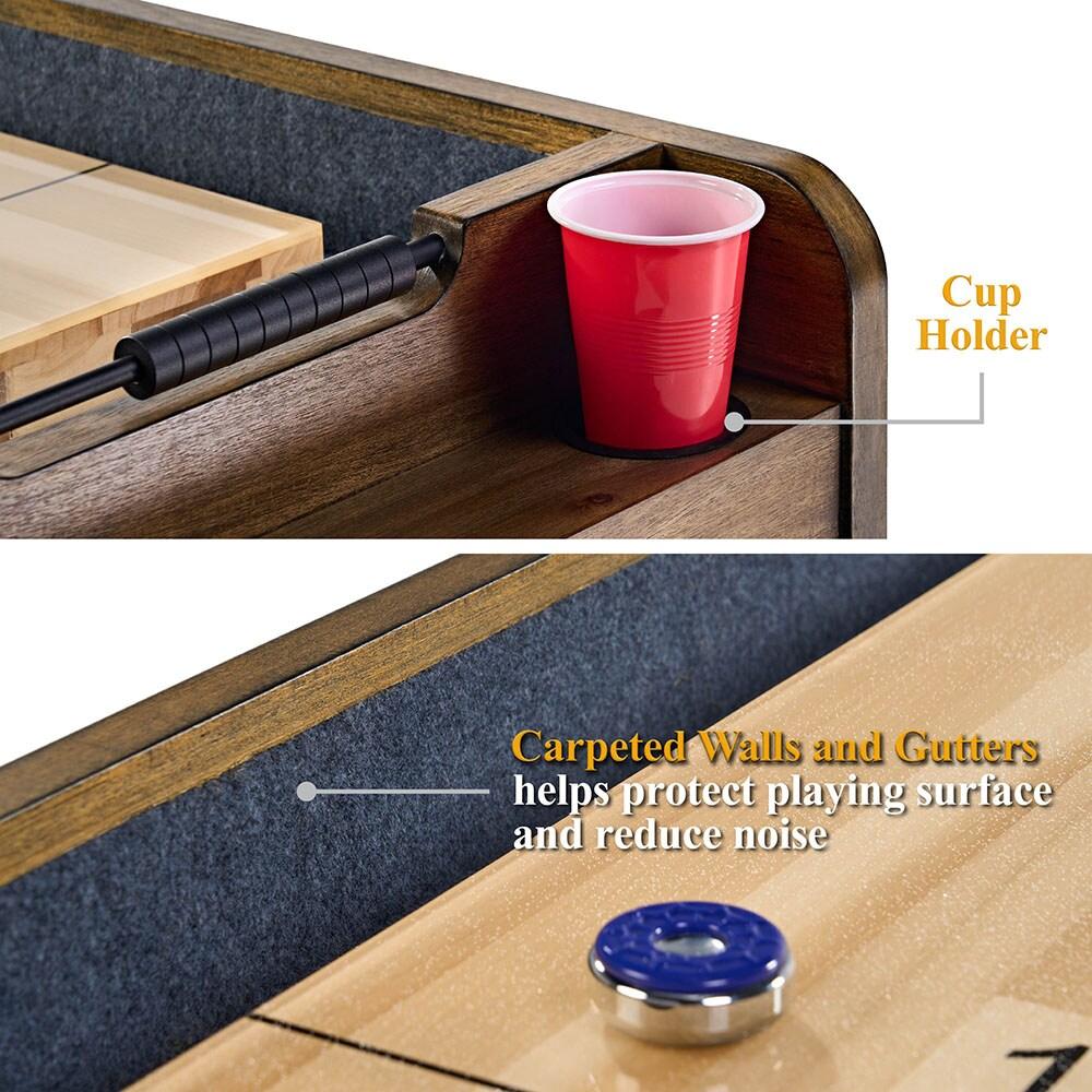 Barrington Billiards Company Barrington Billiards 12' Coventry Shuffleboard Table With Scratch-Resistant Playfield and 8 Puck Set