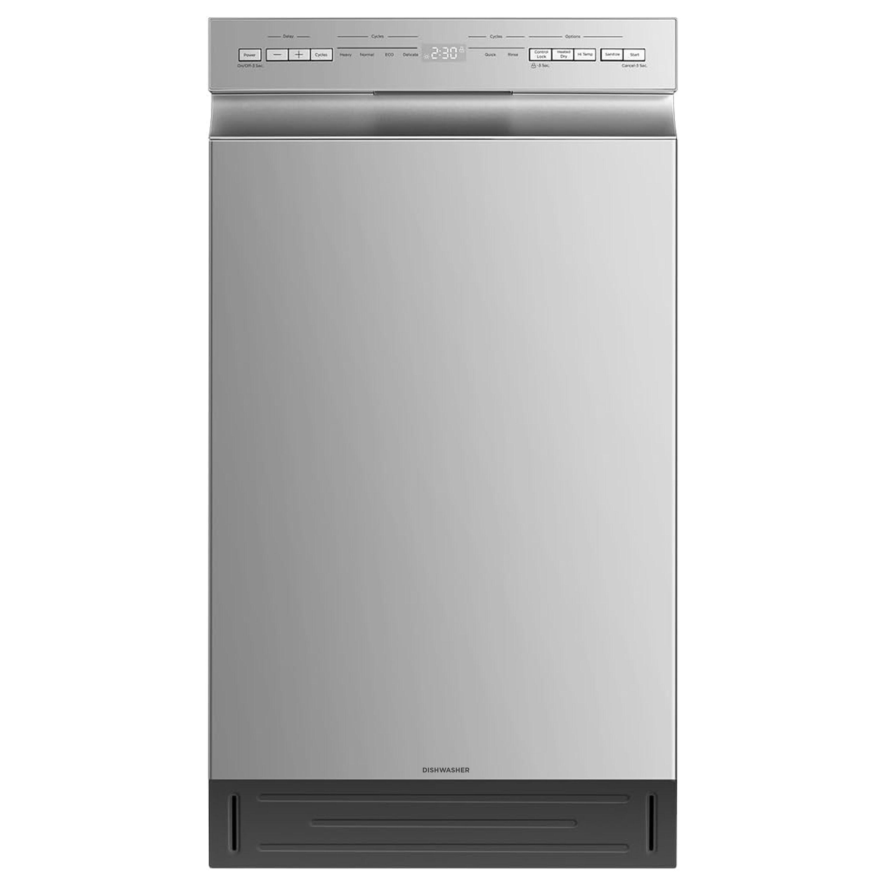 Midea Built-in Dishwasher with 8 Place Settings, 6 Washing Programs, Stainless Steel Tub, Heated Dry, Energy Star, MDF18A1AST, Stainless Steel