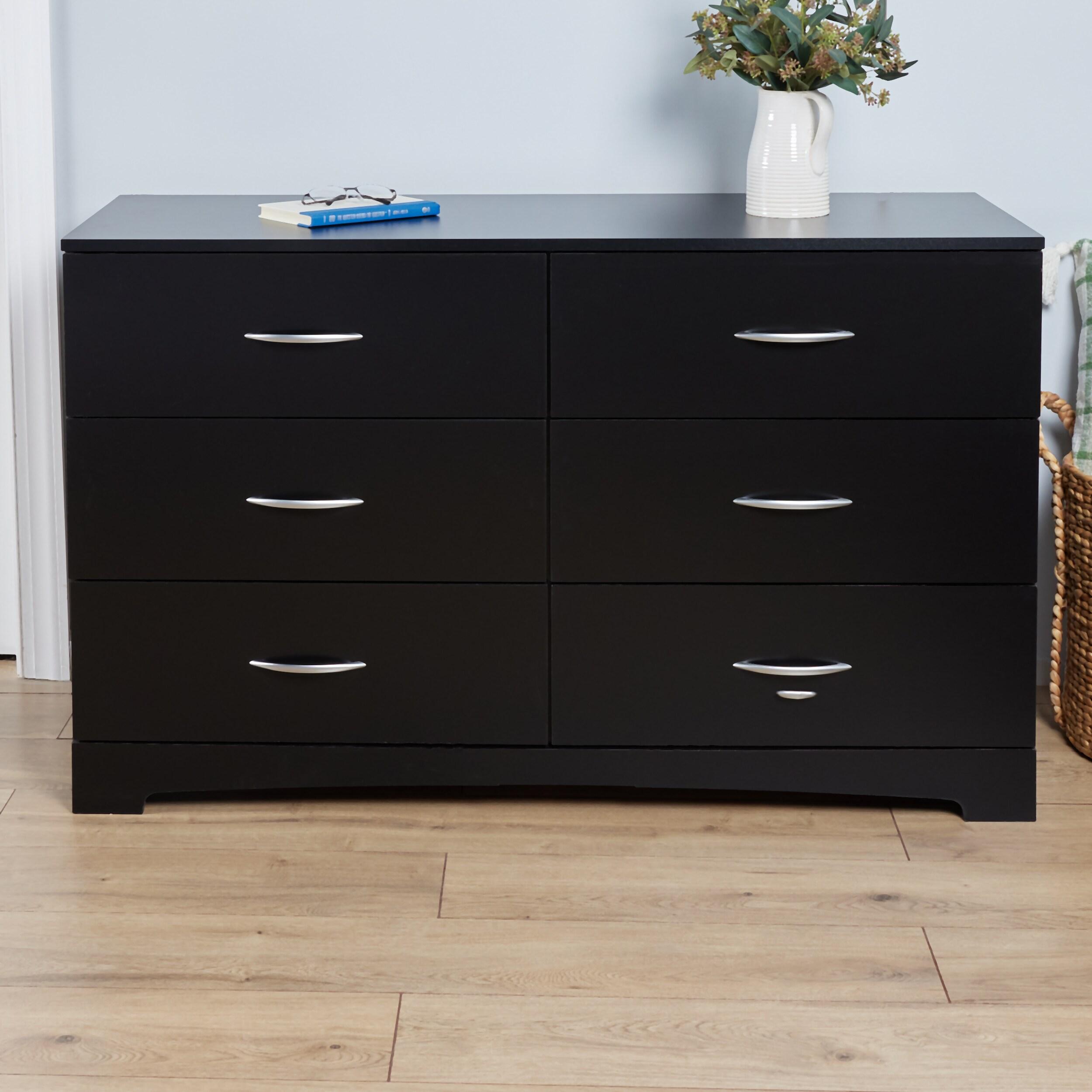South Shore Step One, Contemporary Dresser,  Black