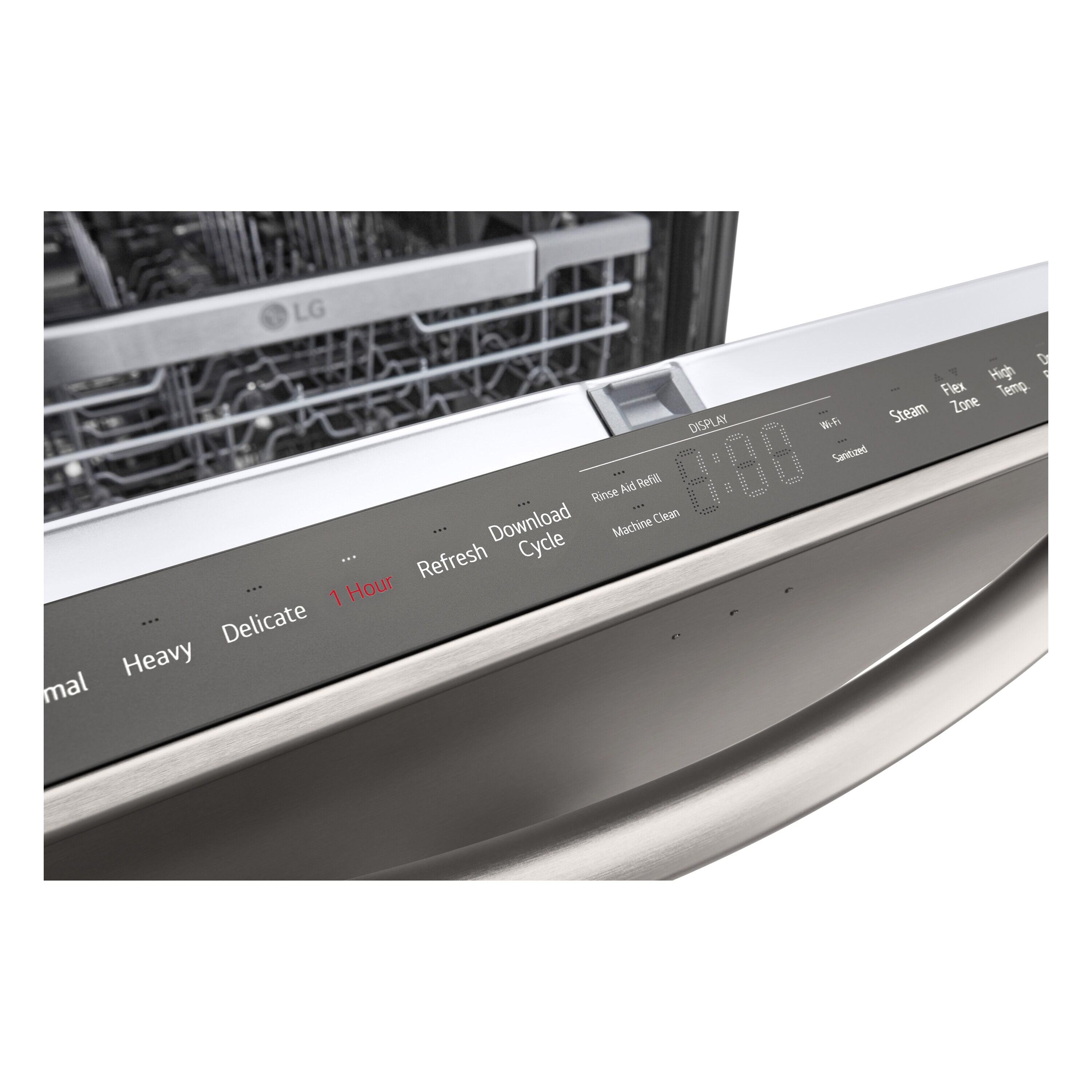 LG LG Smart Top Control Dishwasher with 1-Hour Wash & Dry, QuadWash® Pro, TrueSteam®, and Dynamic Heat Dry™ LDTH7972D