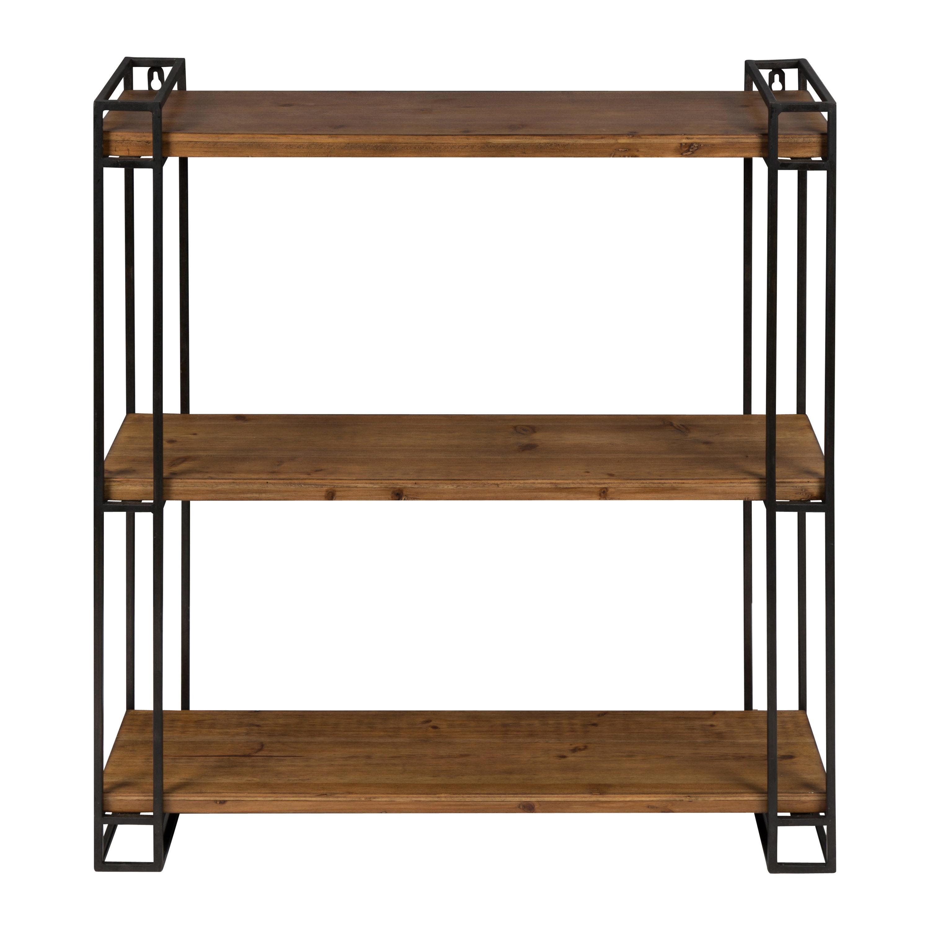 Burchill 3 Piece Pine Floating Shelf