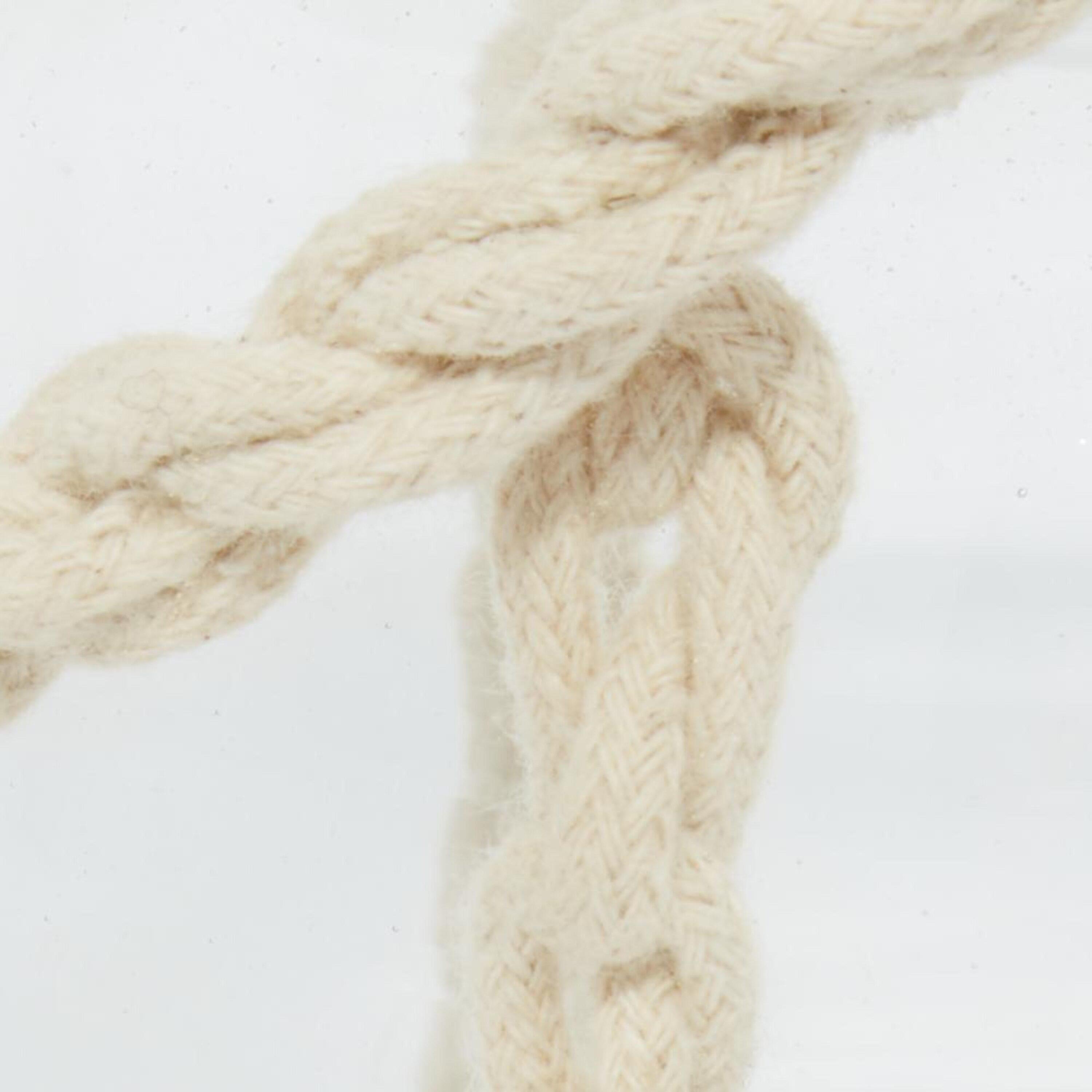 DecMode Clear Glass Decorative Candle Lantern with Rope Handle