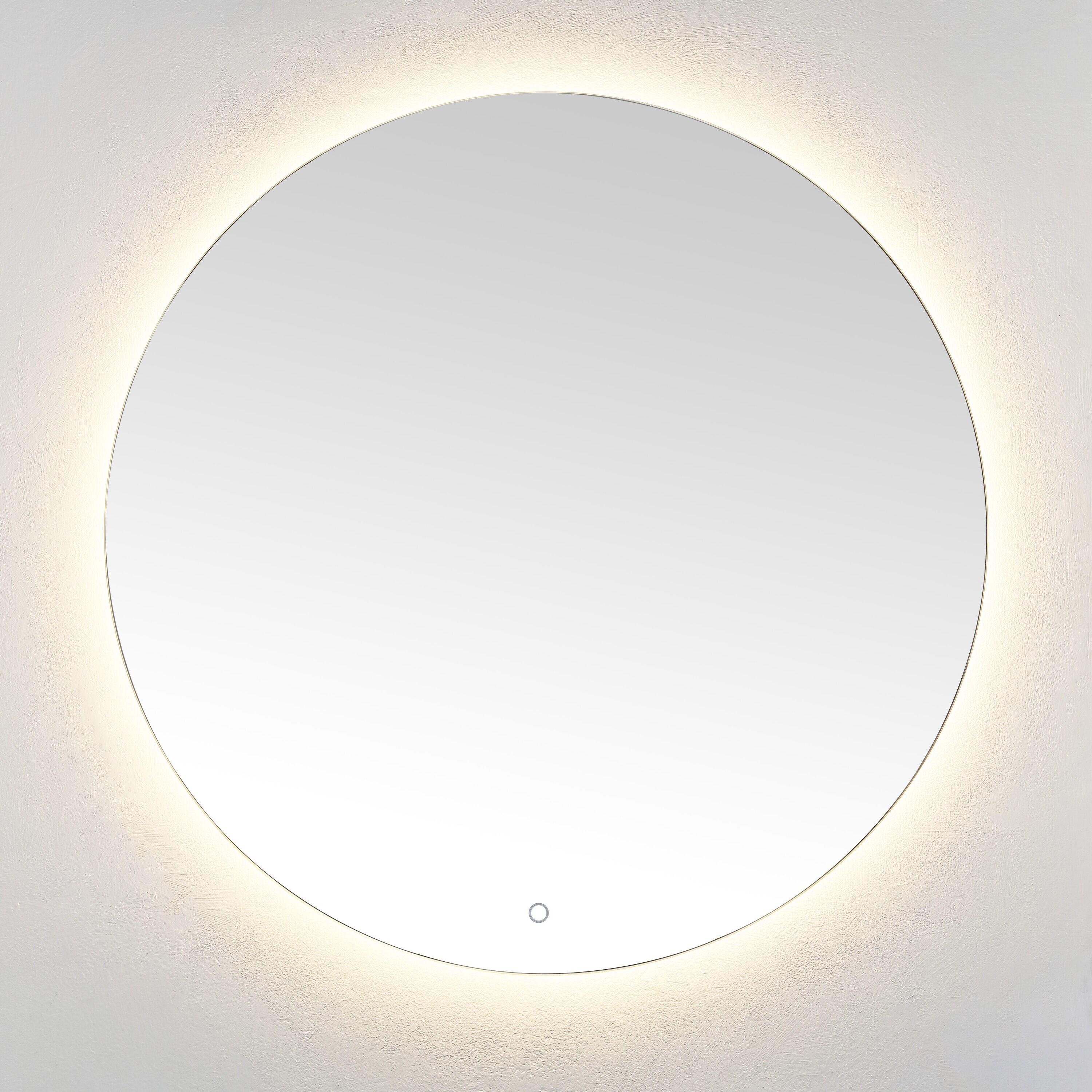 Ashden 36" Round Frameless LED Backlit Wall Mirror